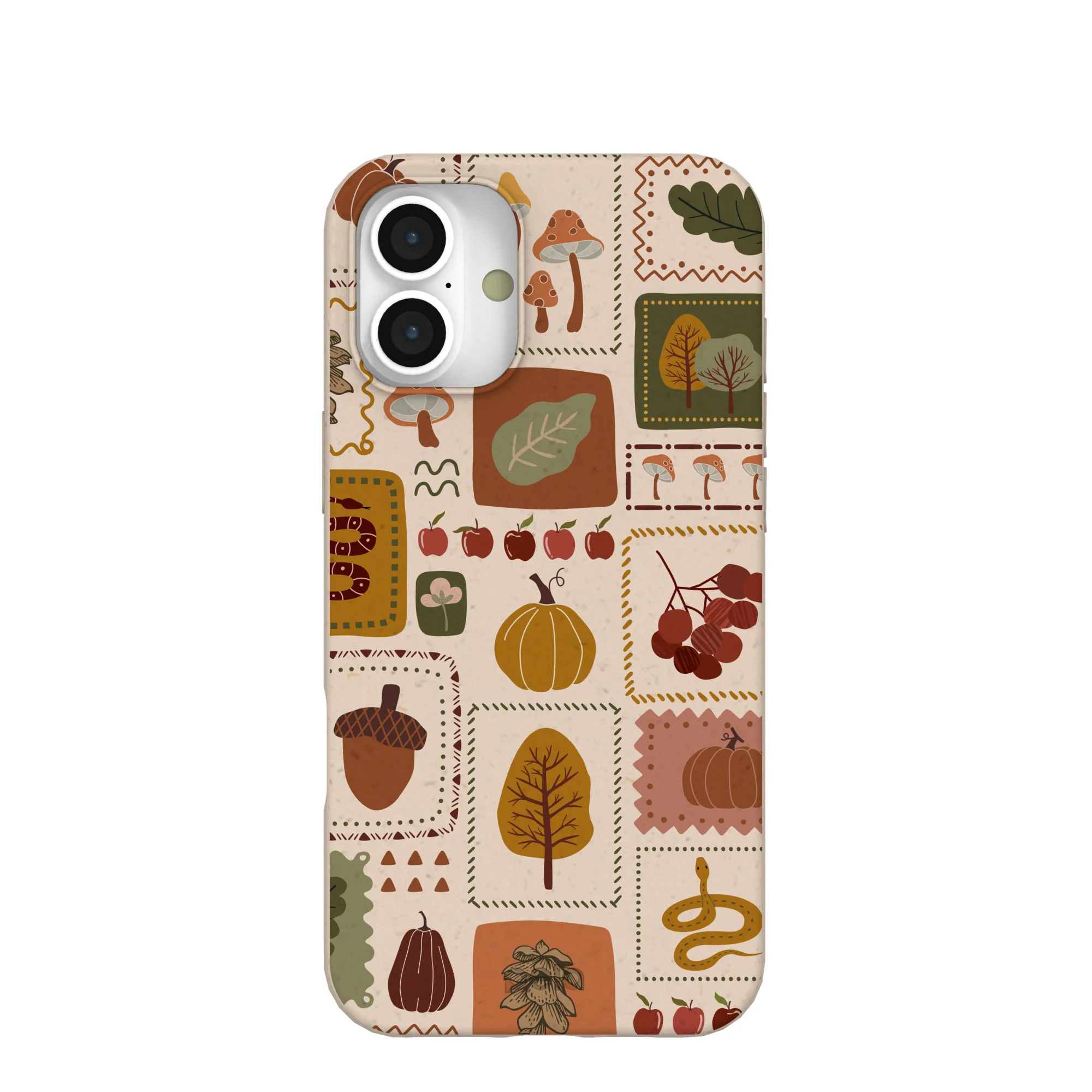 Seashell Autumn Patch iPhone 16 Plus Case
