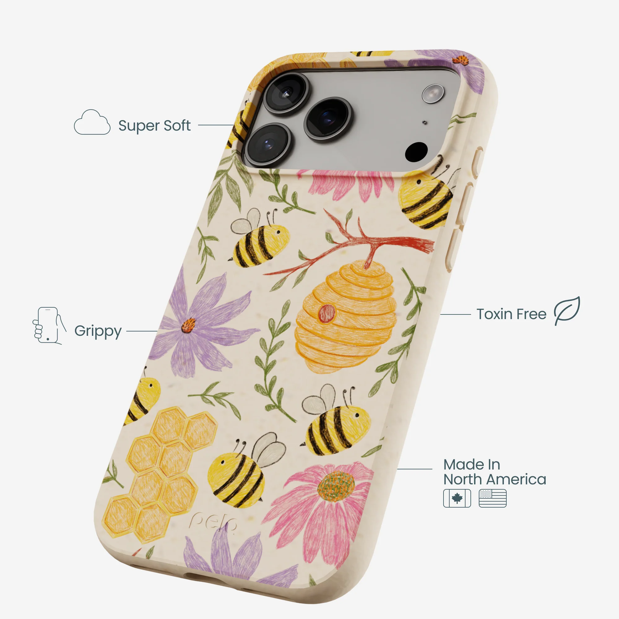 Seashell Bee Life iPhone 17 Pro Max Case - Image 4