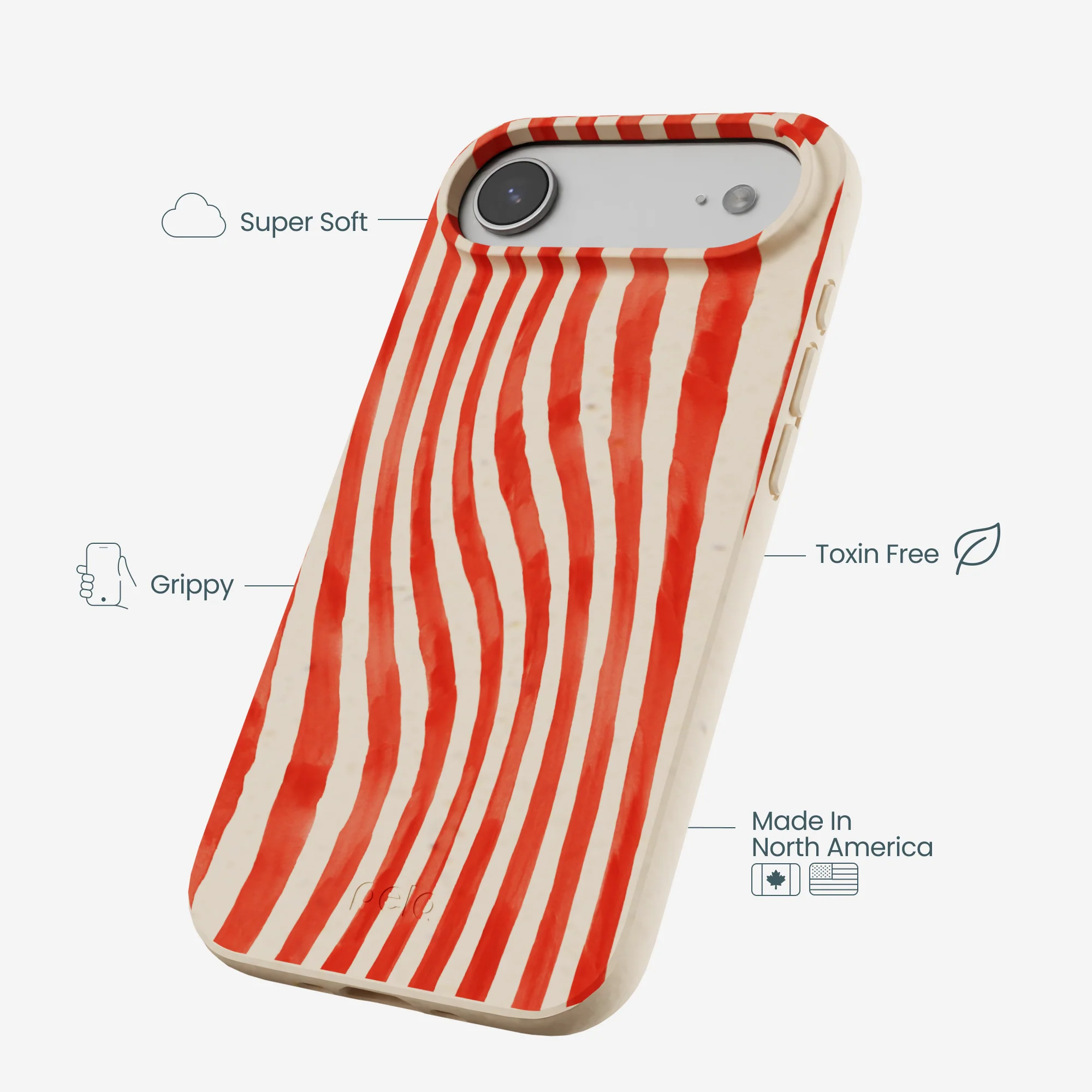 Seashell Big Top Stripes iPhone Air Case - Image 4