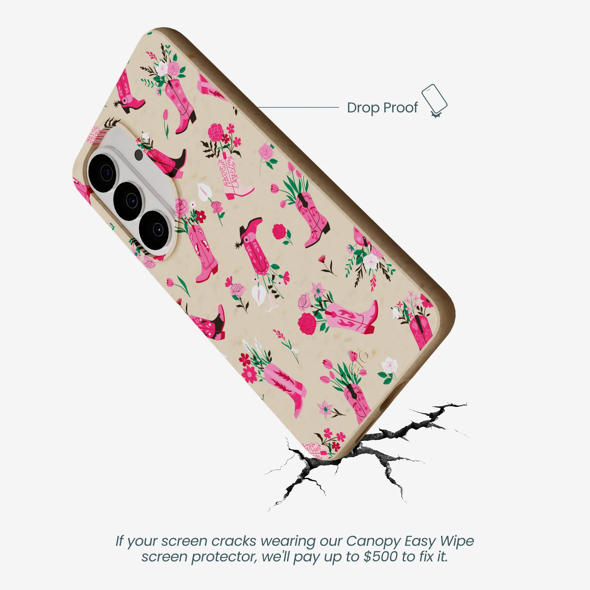 Seashell Boots N Flowers Samsung Galaxy S26 Case - Image 5
