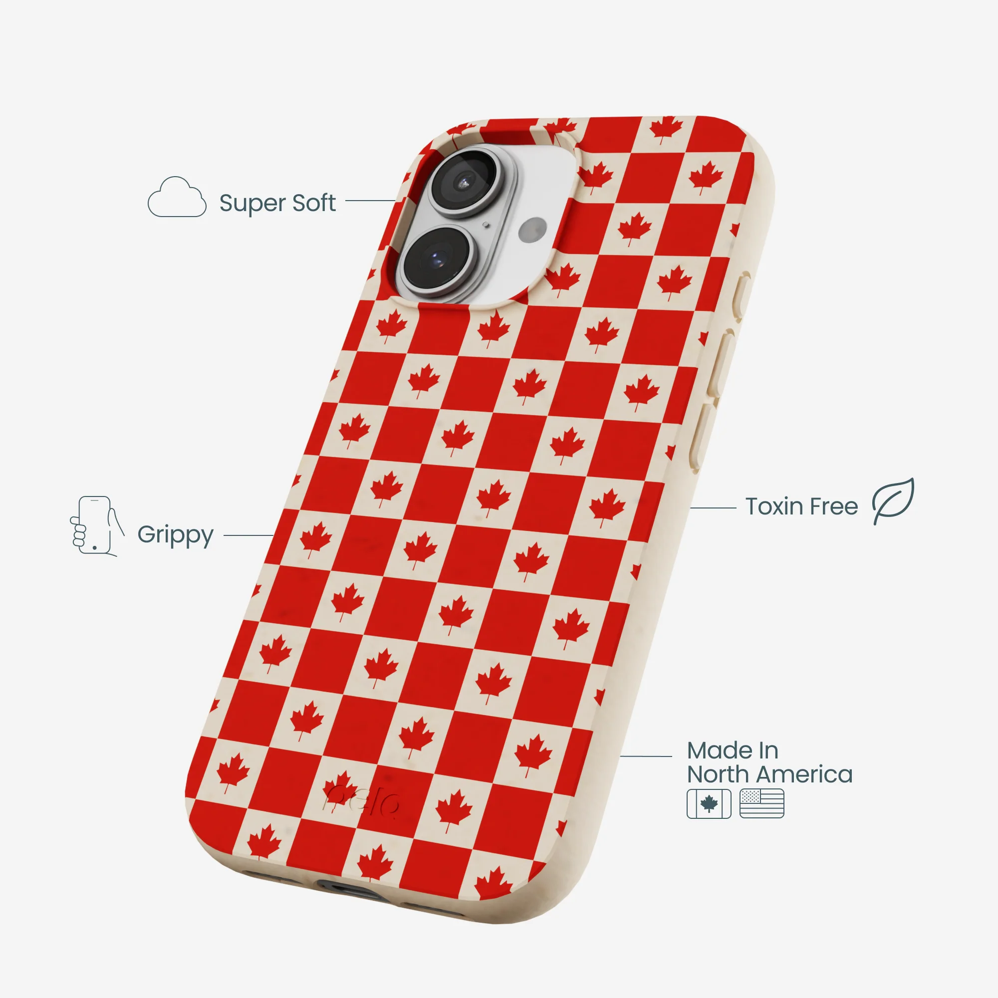 Seashell Canadian Flag iPhone 17 Case - Image 4