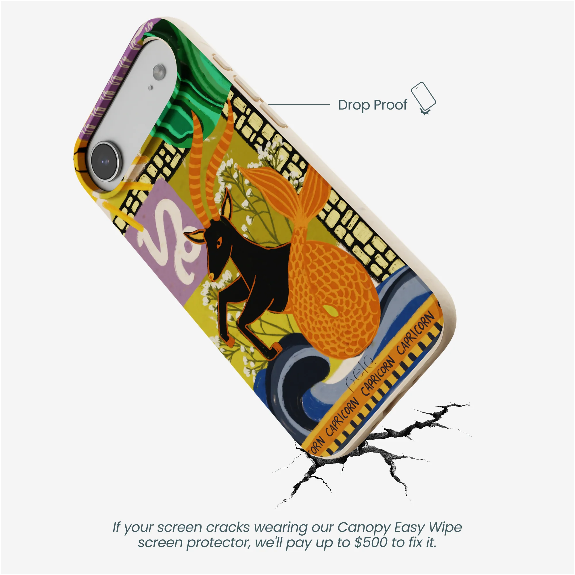 Seashell Capricorn Sea Goat iPhone Air Case - Image 4