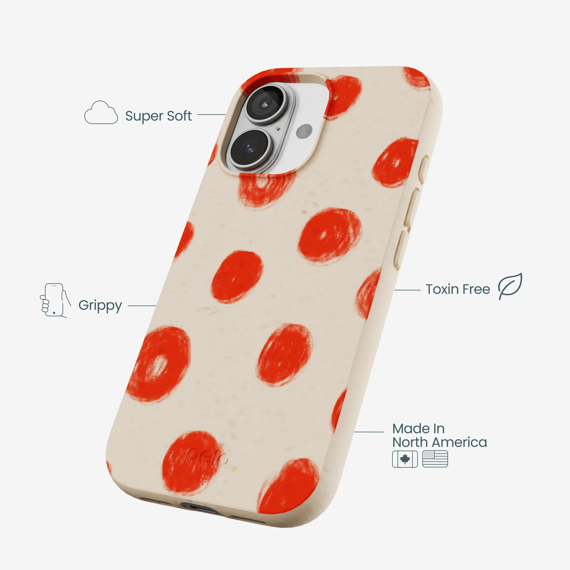 Seashell Cheery Dots iPhone 17 Case - Image 4
