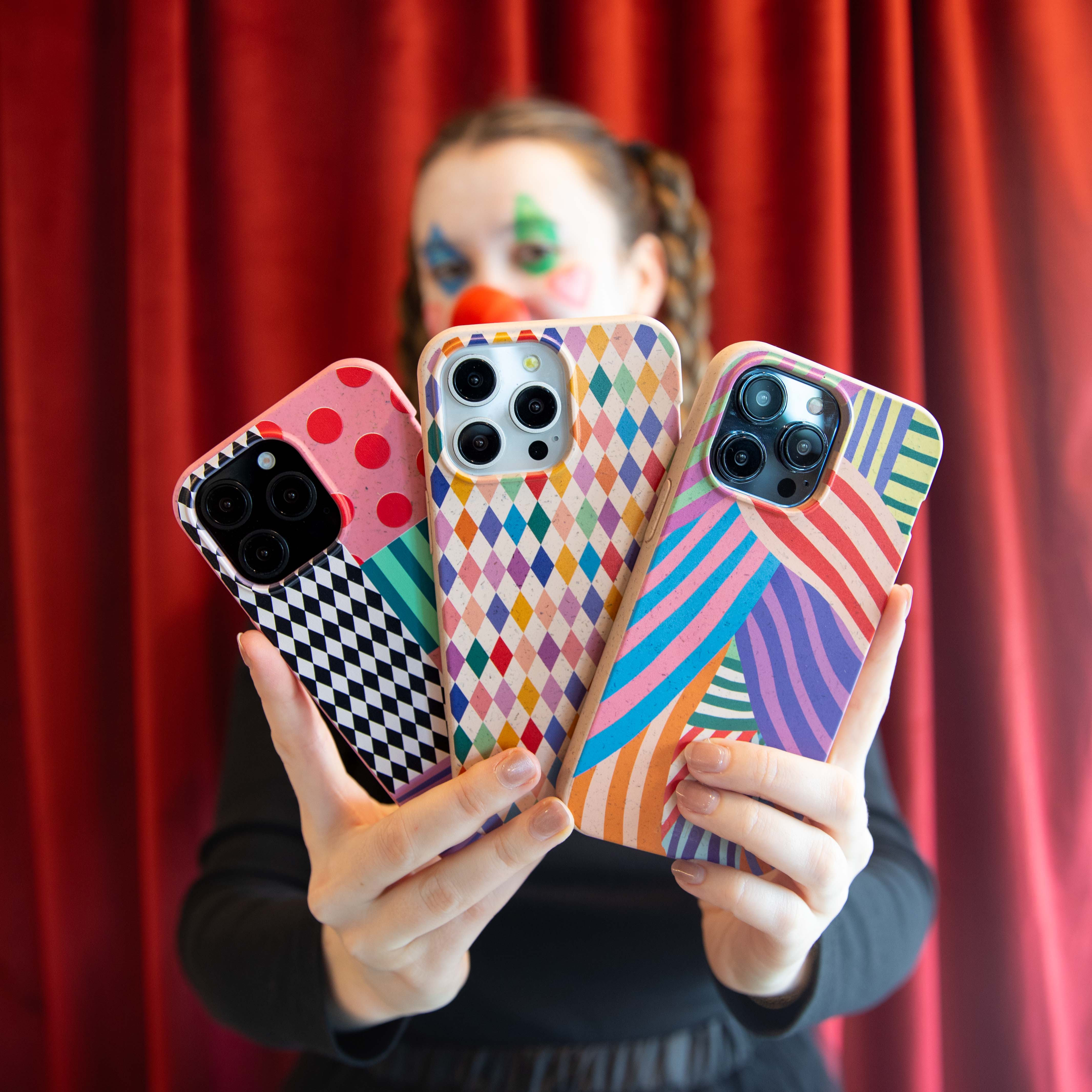 Seashell Clownish Stripes iPhone 12 Mini Case - Image 5