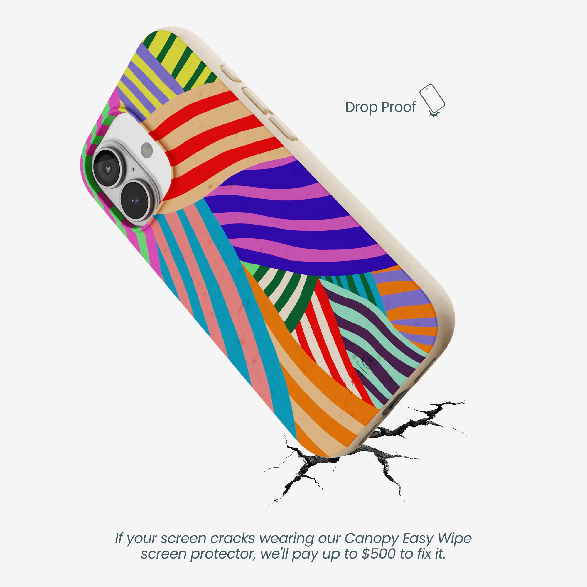 Seashell Clownish Stripes iPhone 17 Case - Image 4