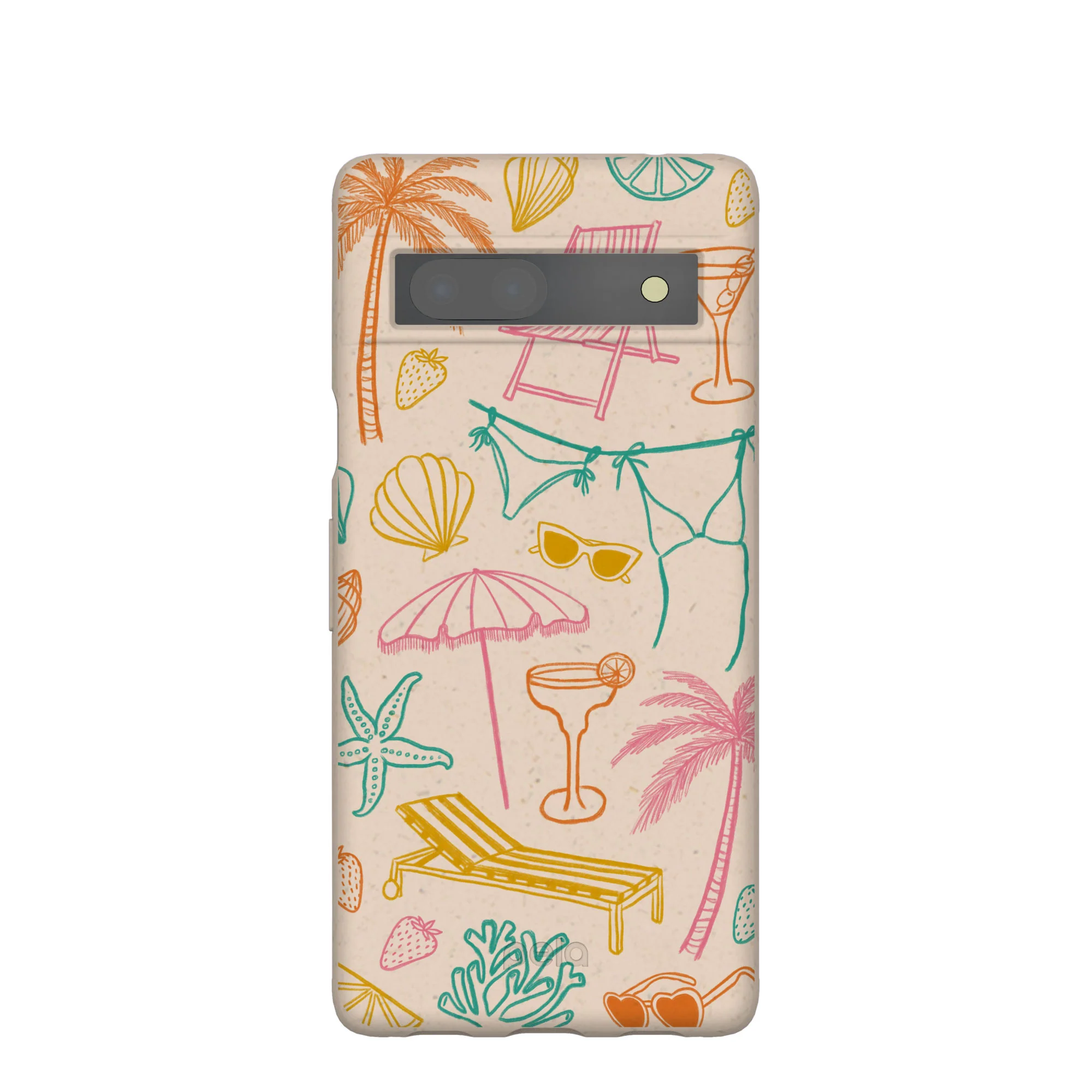 Seashell Coastal Club Google Pixel 7a Case