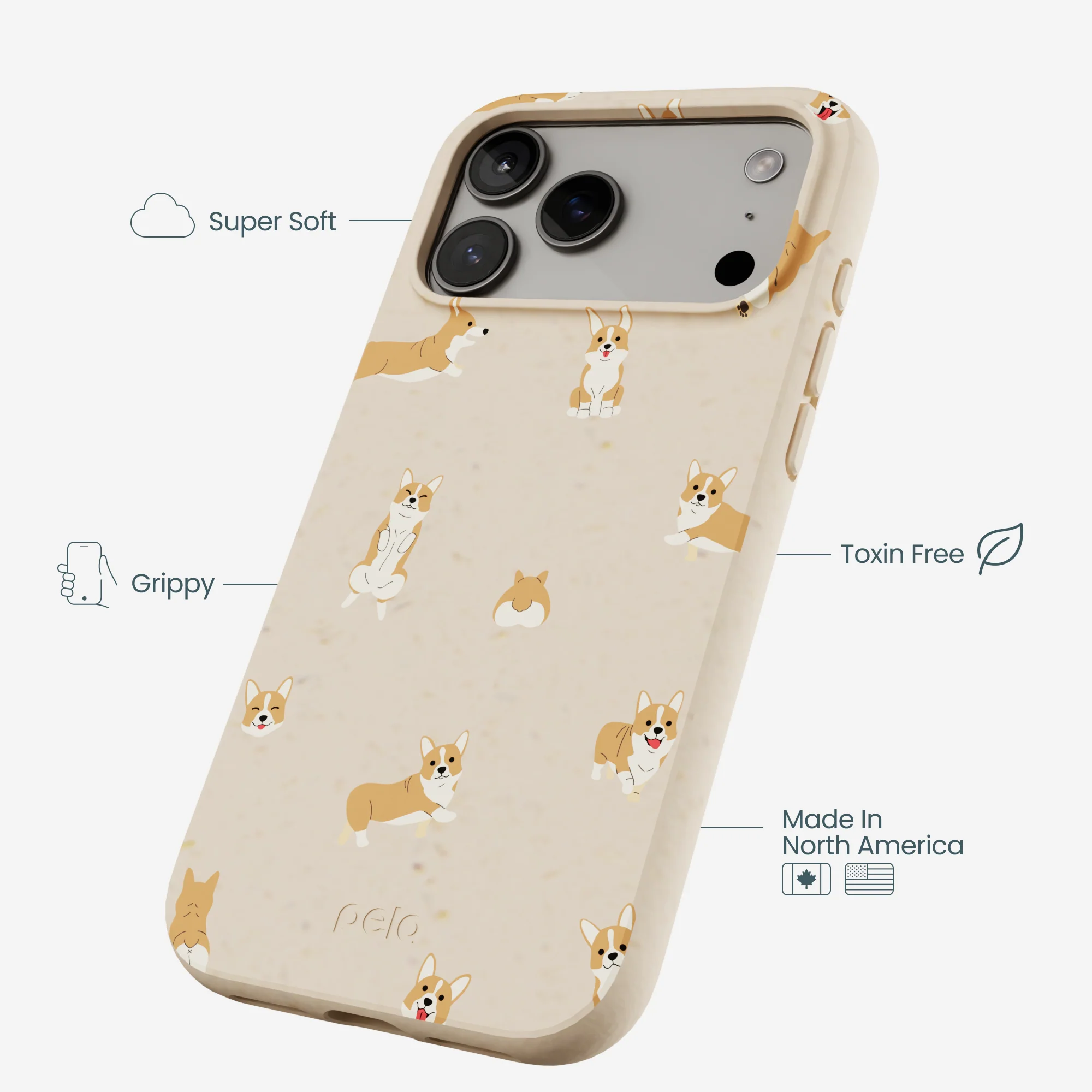 Seashell Corgi Cuties iPhone 17 Pro Max Case - Image 3
