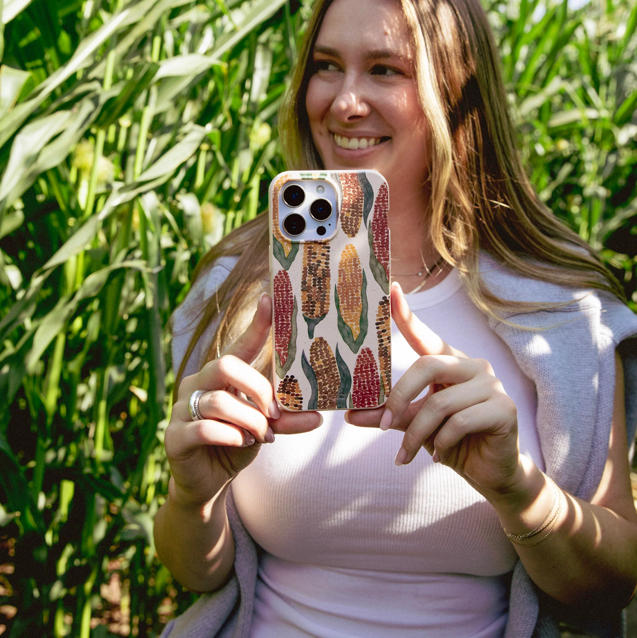 Seashell Cornfield iPhone 14 Case - Image 6