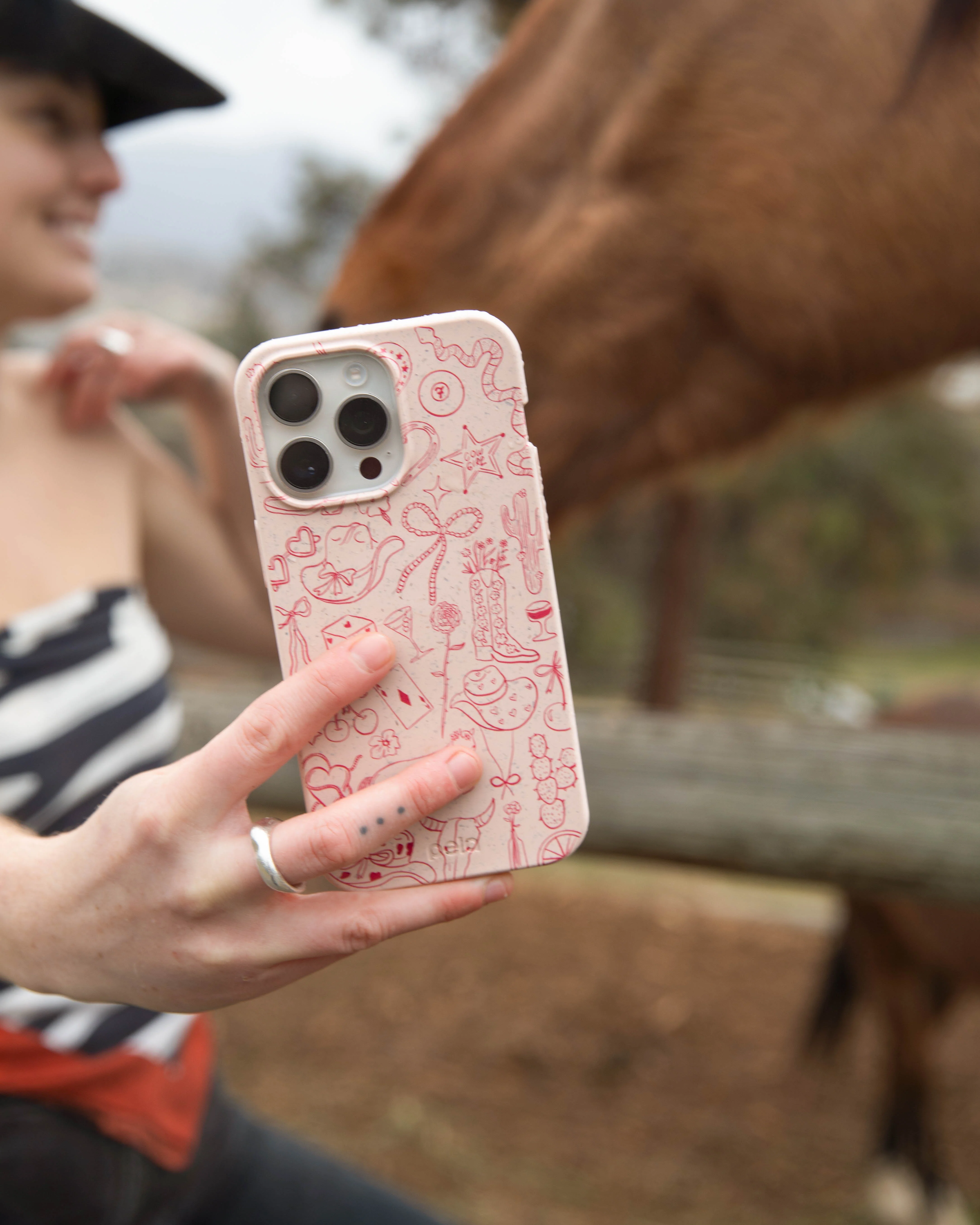 Seashell Cowgirl Chic Samsung Galaxy S23+(Plus) Case - Image 6