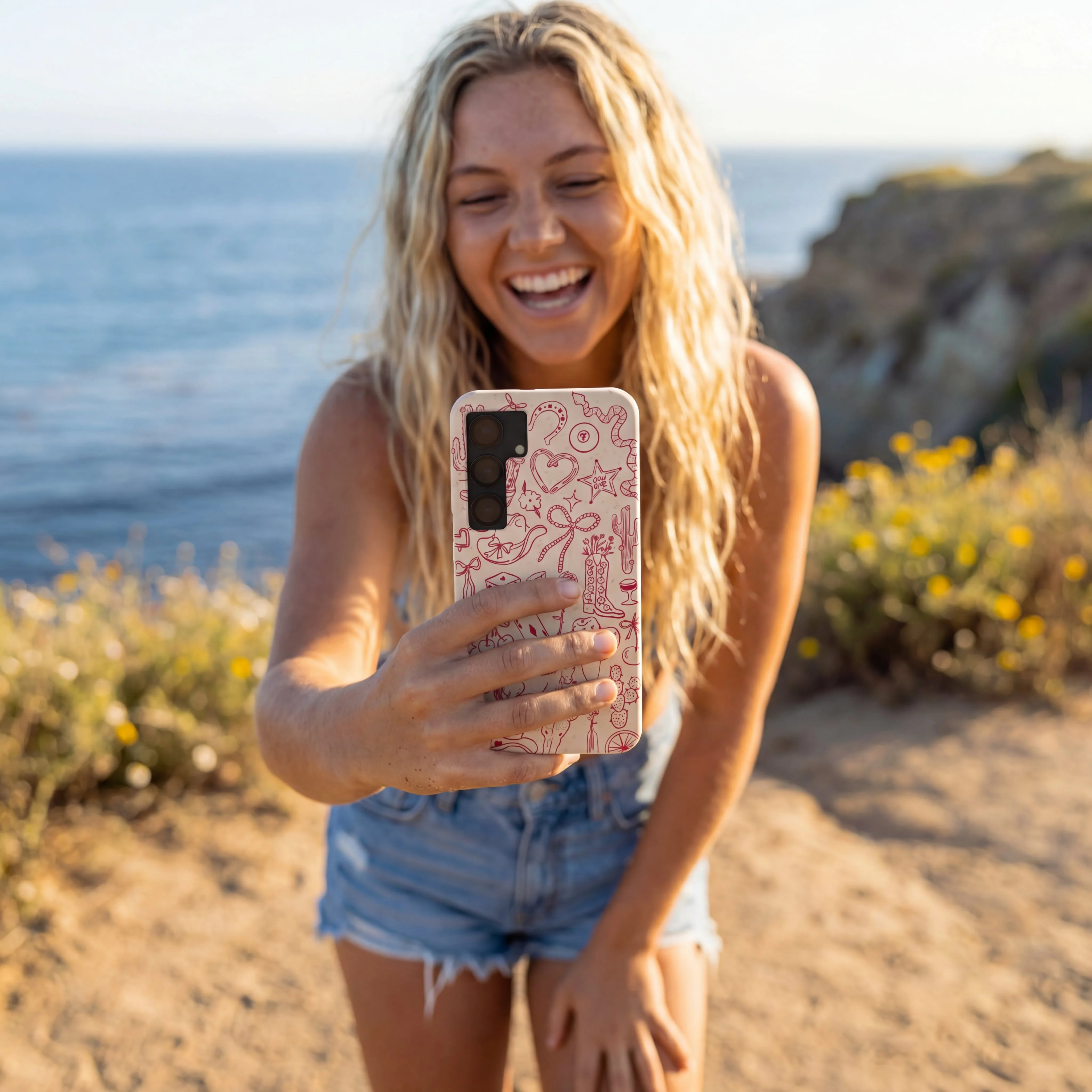 Seashell Cowgirl Chic Samsung Galaxy S25 Ultra Case - Image 2
