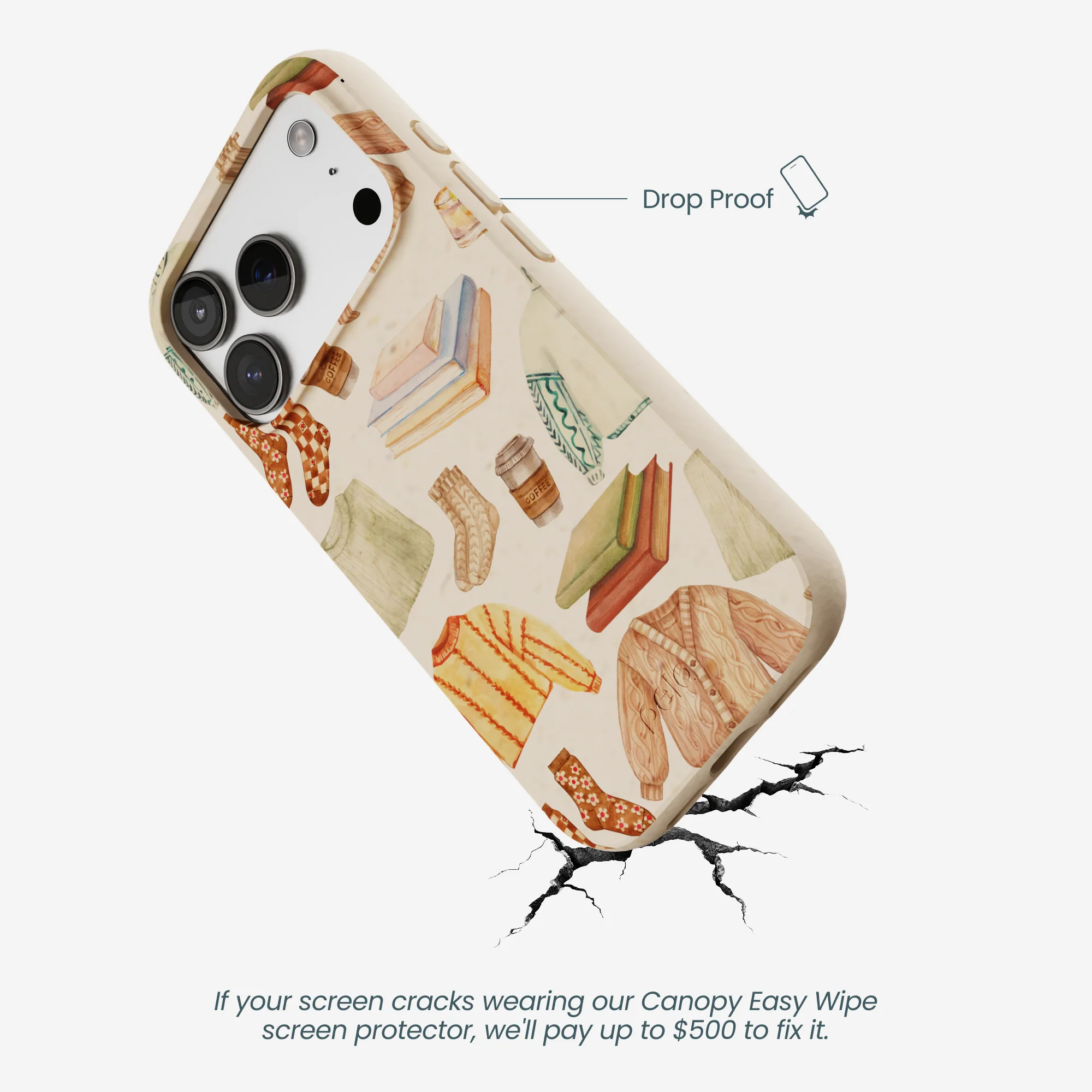 Seashell Cozy Mornings iPhone 17 Pro Case - Image 5