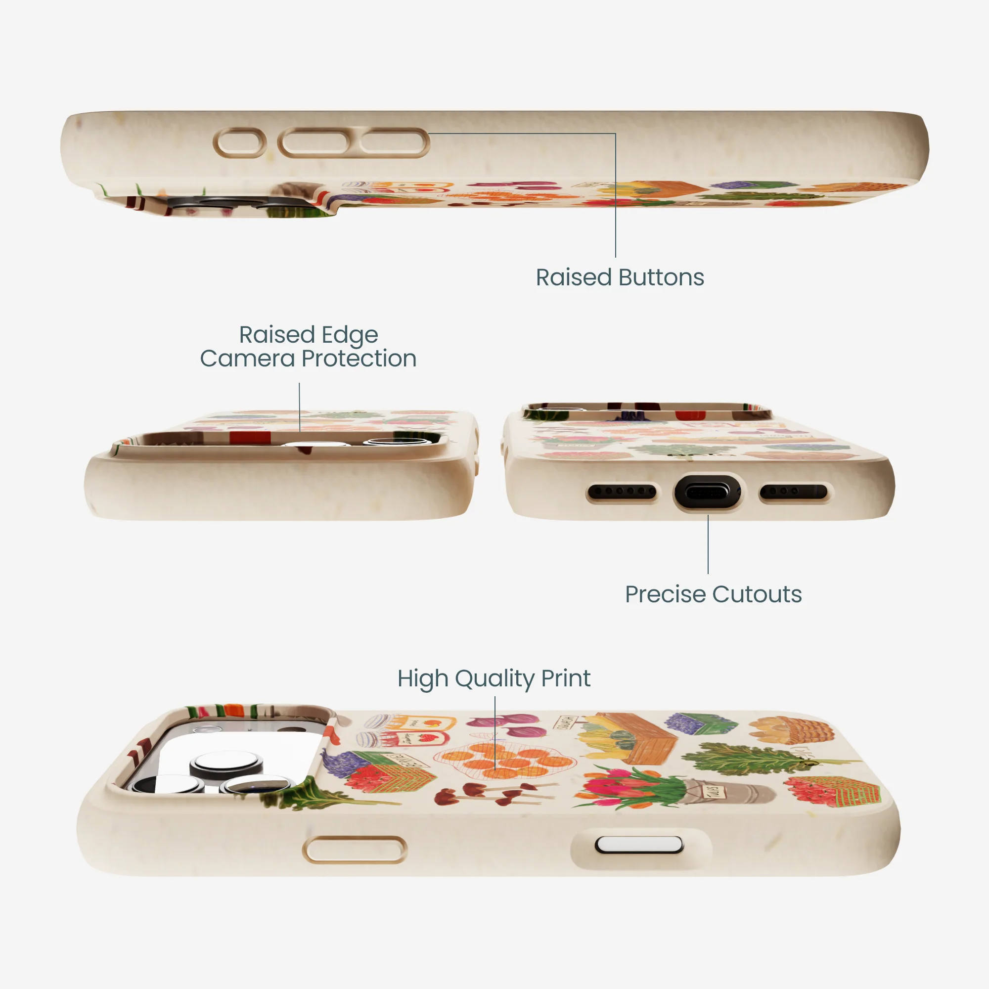 Seashell Farm Market iPhone 17 Pro Max Case - Image 3