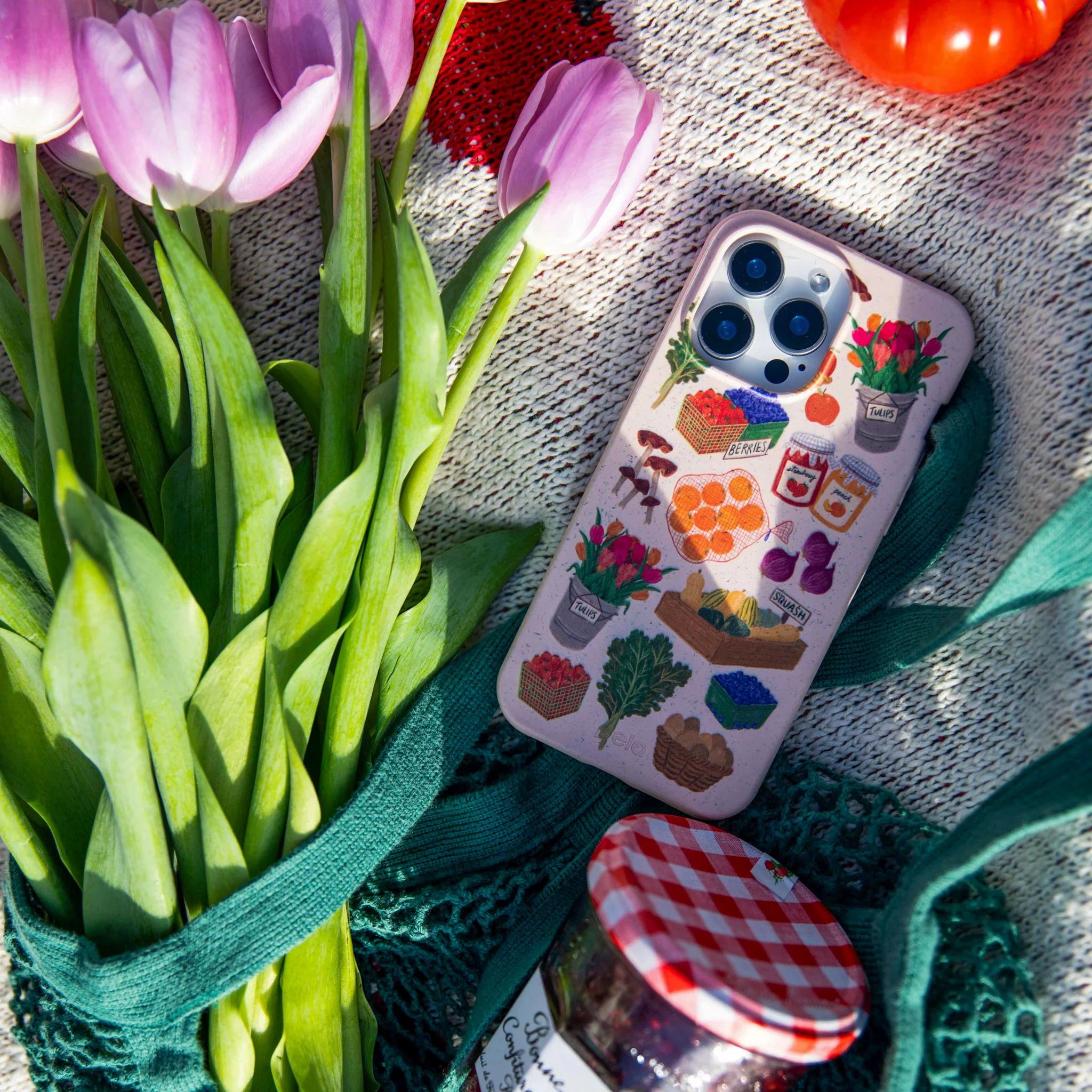 Seashell Farm Market Samsung Galaxy S23+(Plus) Case - Image 2