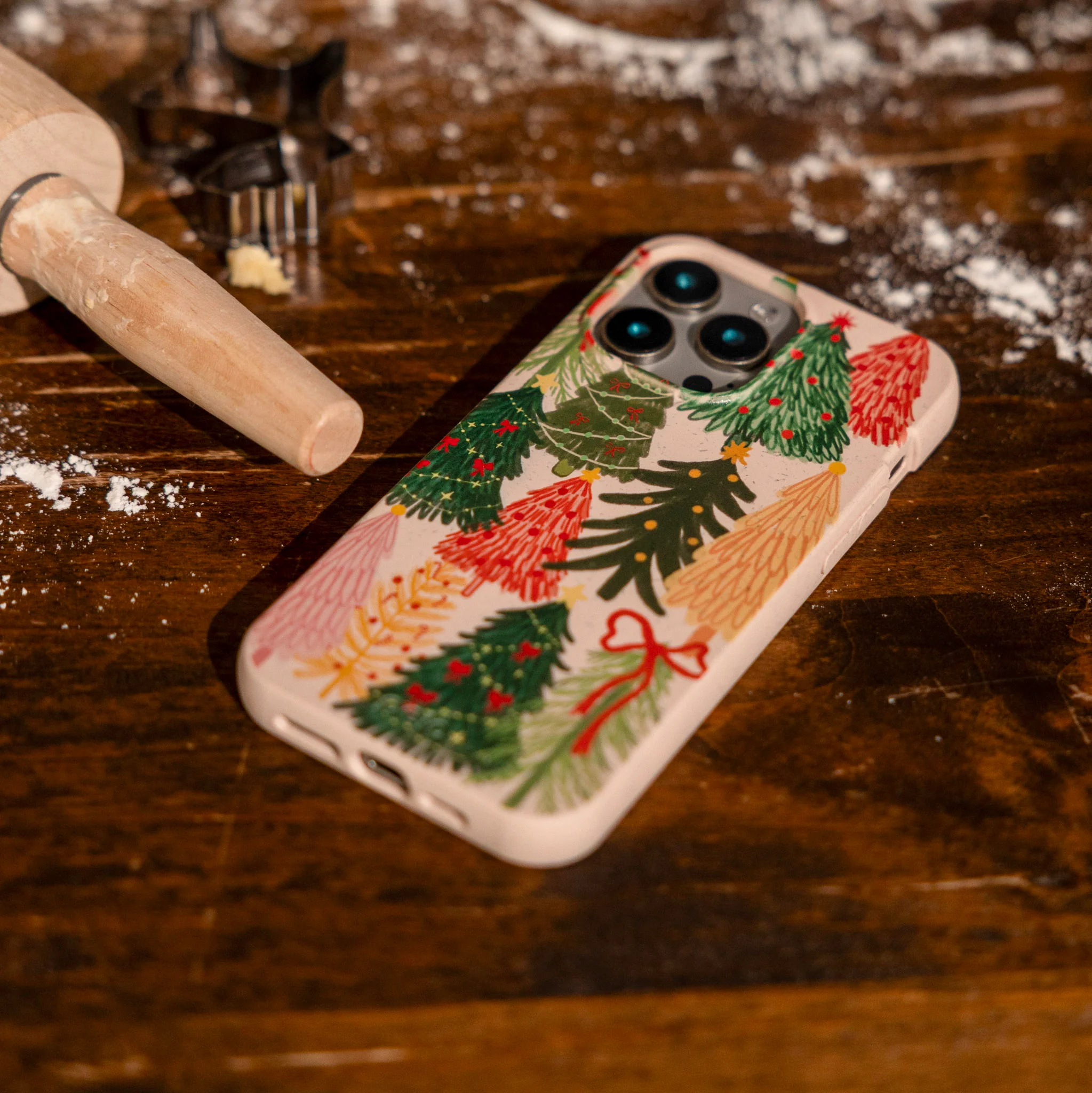 Seashell Festive Trees Google Pixel 10/10 Pro Case - Image 6