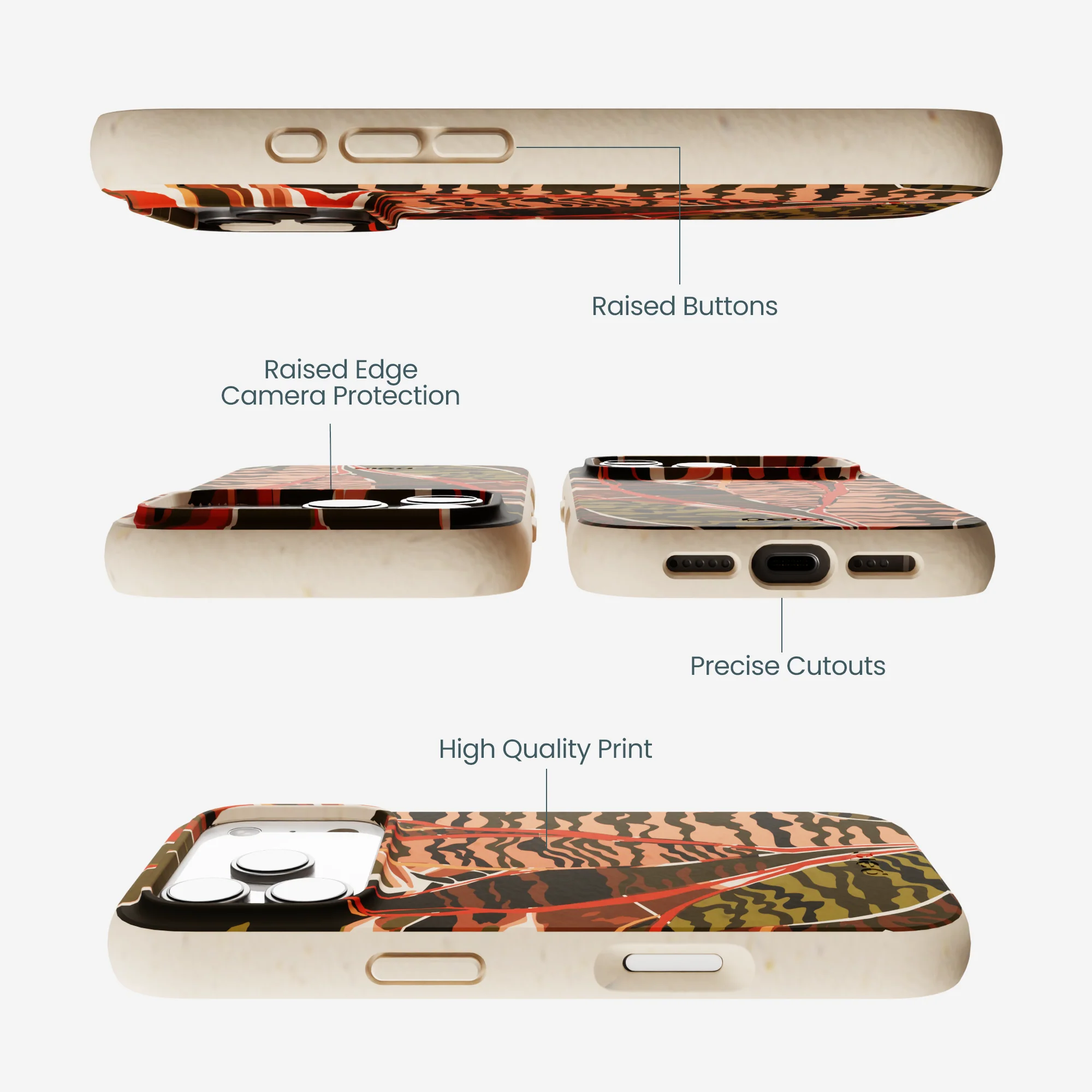 Seashell Foliage iPhone 17 Pro Case - Image 3