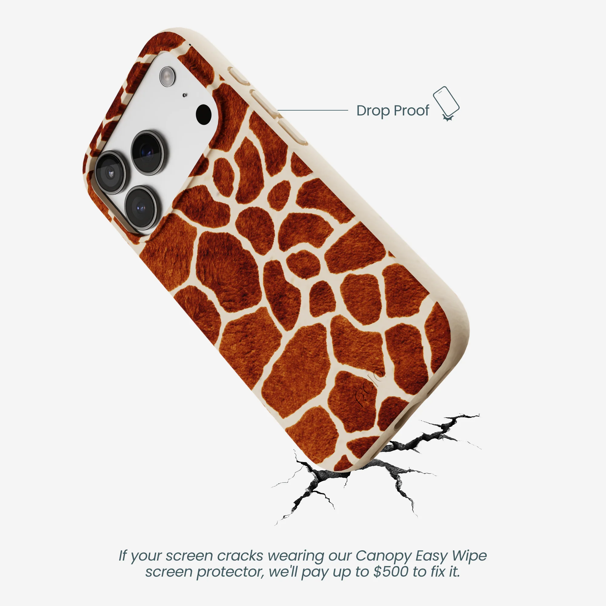 Seashell Giraffe iPhone 17 Pro Case - Image 5