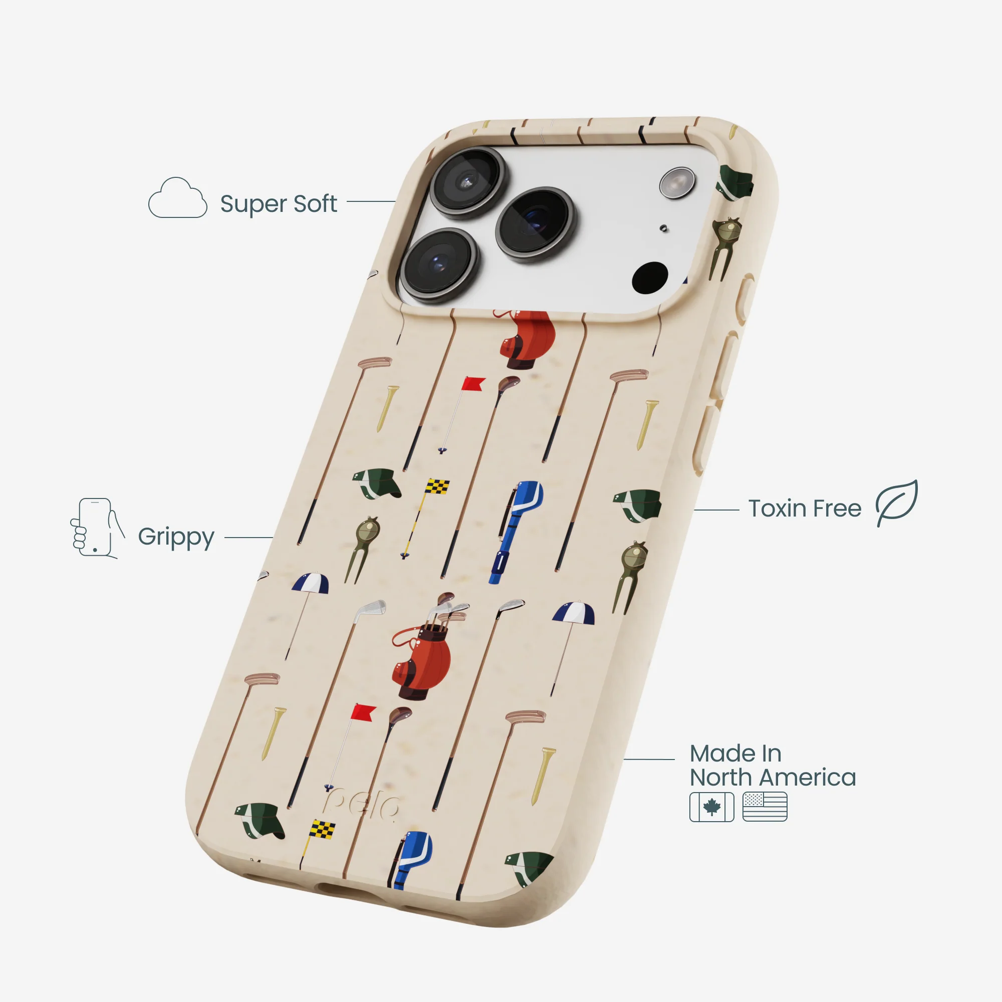 Seashell Golf Time iPhone 17 Pro Case - Image 4
