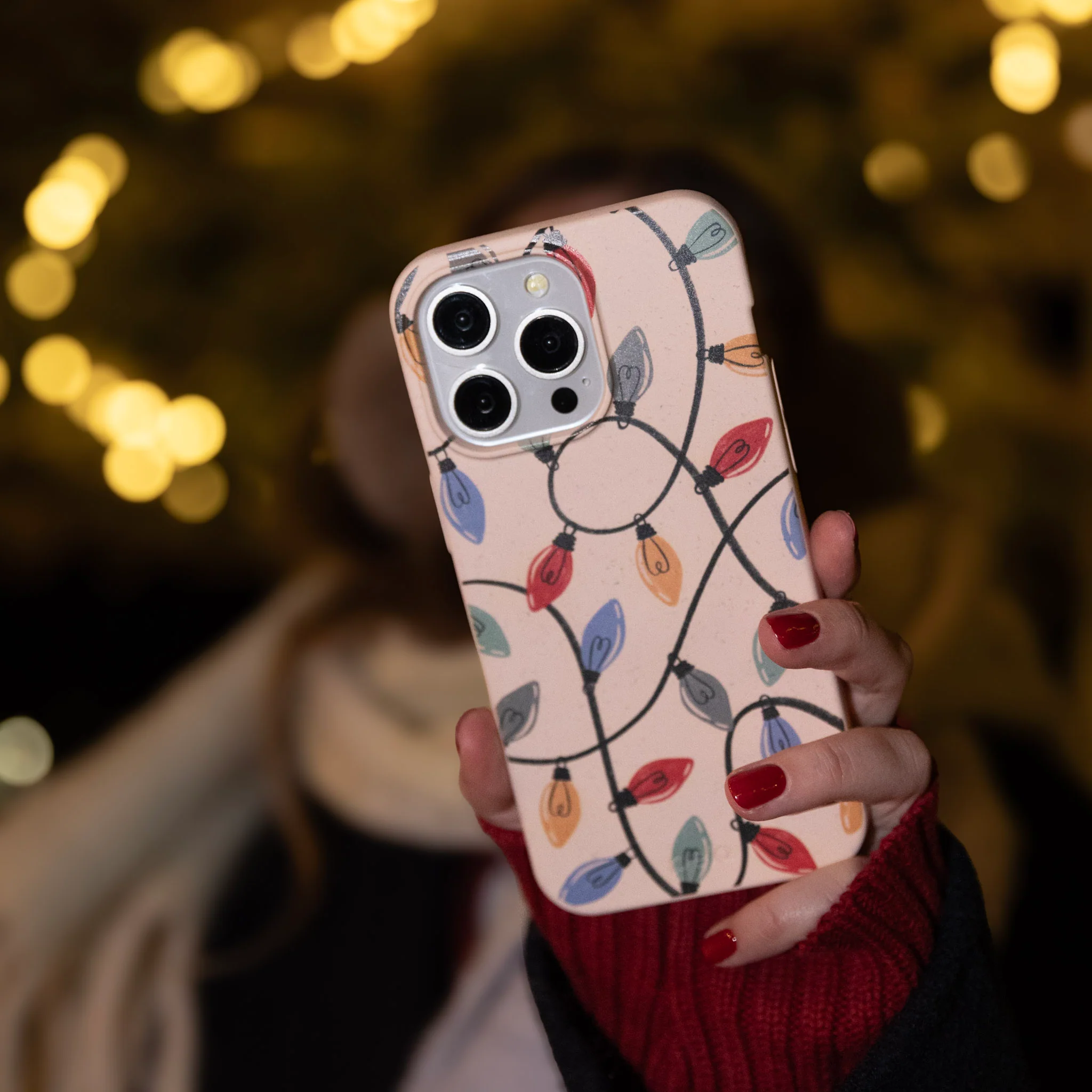 Seashell Holiday Lights iPhone 12 Mini Case - Image 2