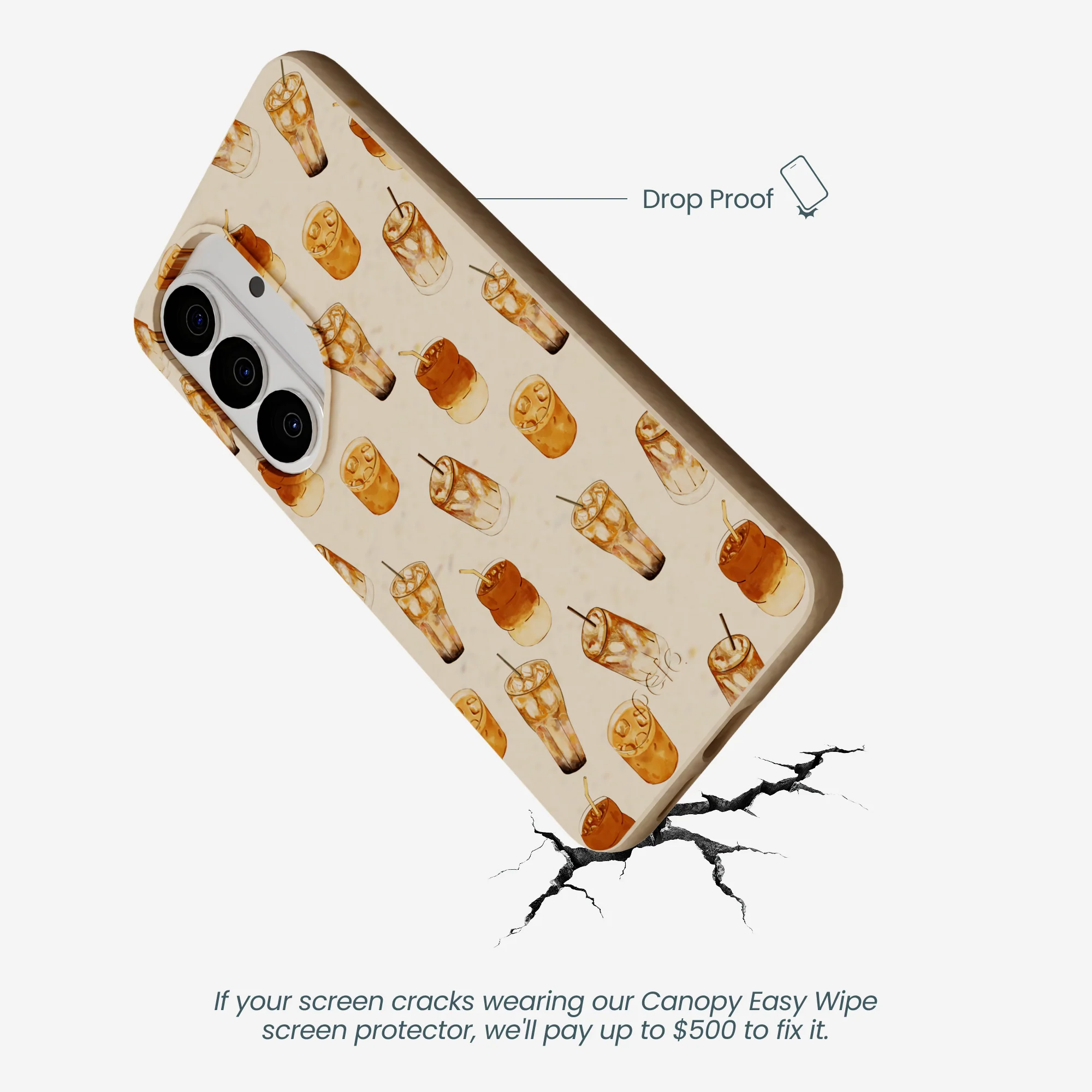 Seashell Latte Love Samsung Galaxy S26 Case - Image 5