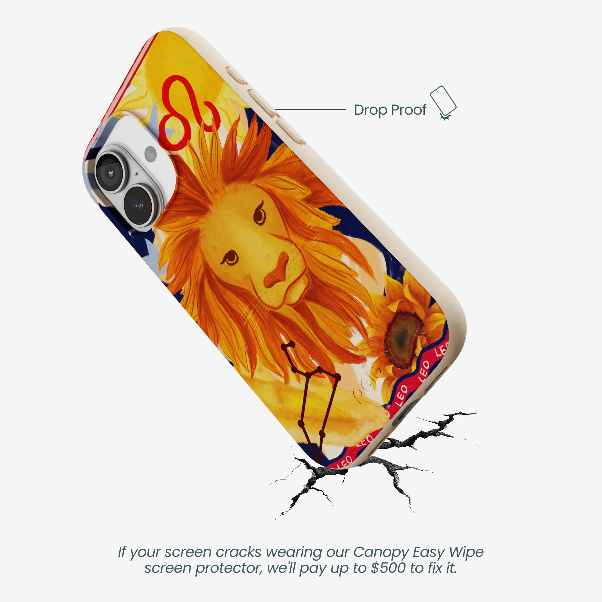 Seashell Leo Lion iPhone 17 Case - Image 4
