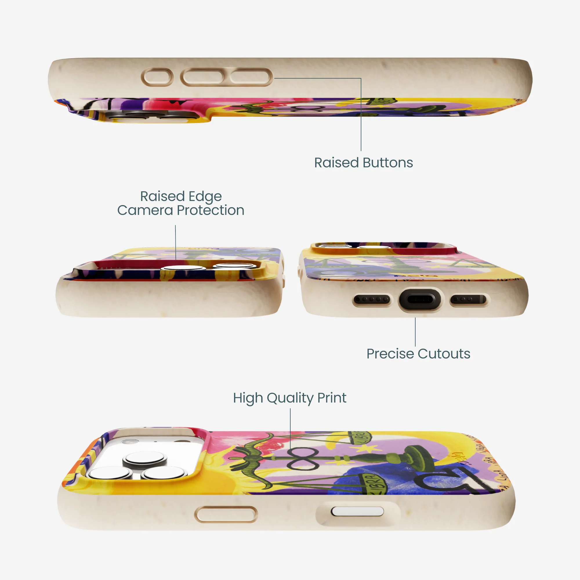 Seashell Libra Scale iPhone 17 Pro Case - Image 3