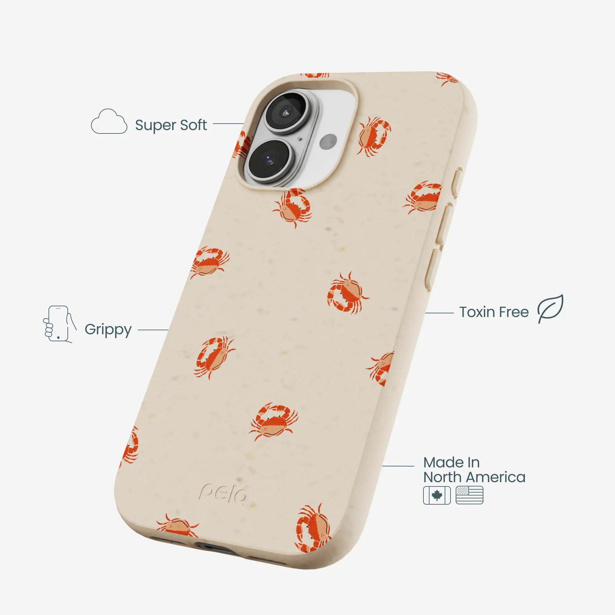 Seashell Lil Crabby iPhone 17 Case - Image 3