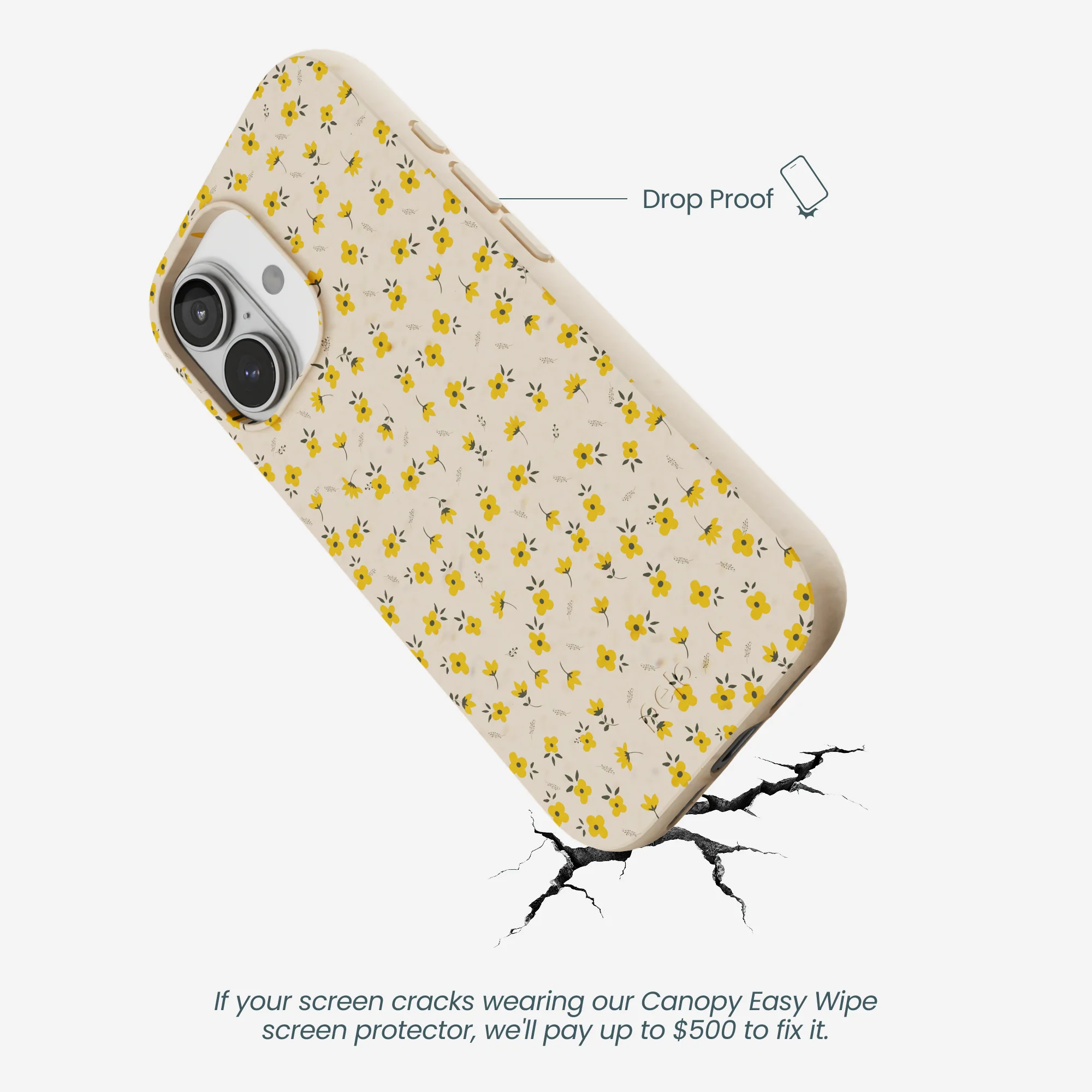 Seashell Little Yellow Flowers iPhone 17 Case - Image 5