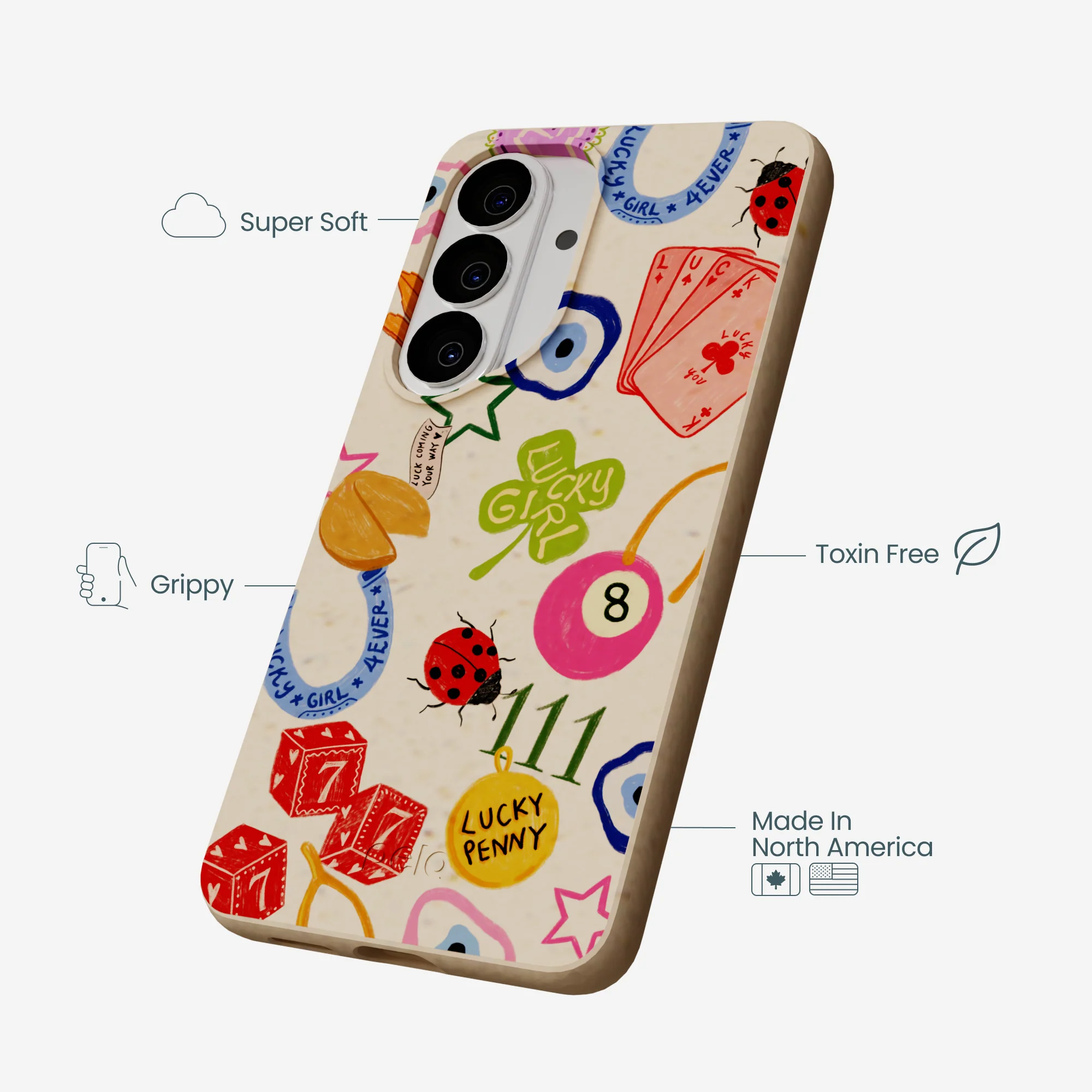 Seashell Lucky Me Samsung Galaxy S26 Case - Image 4