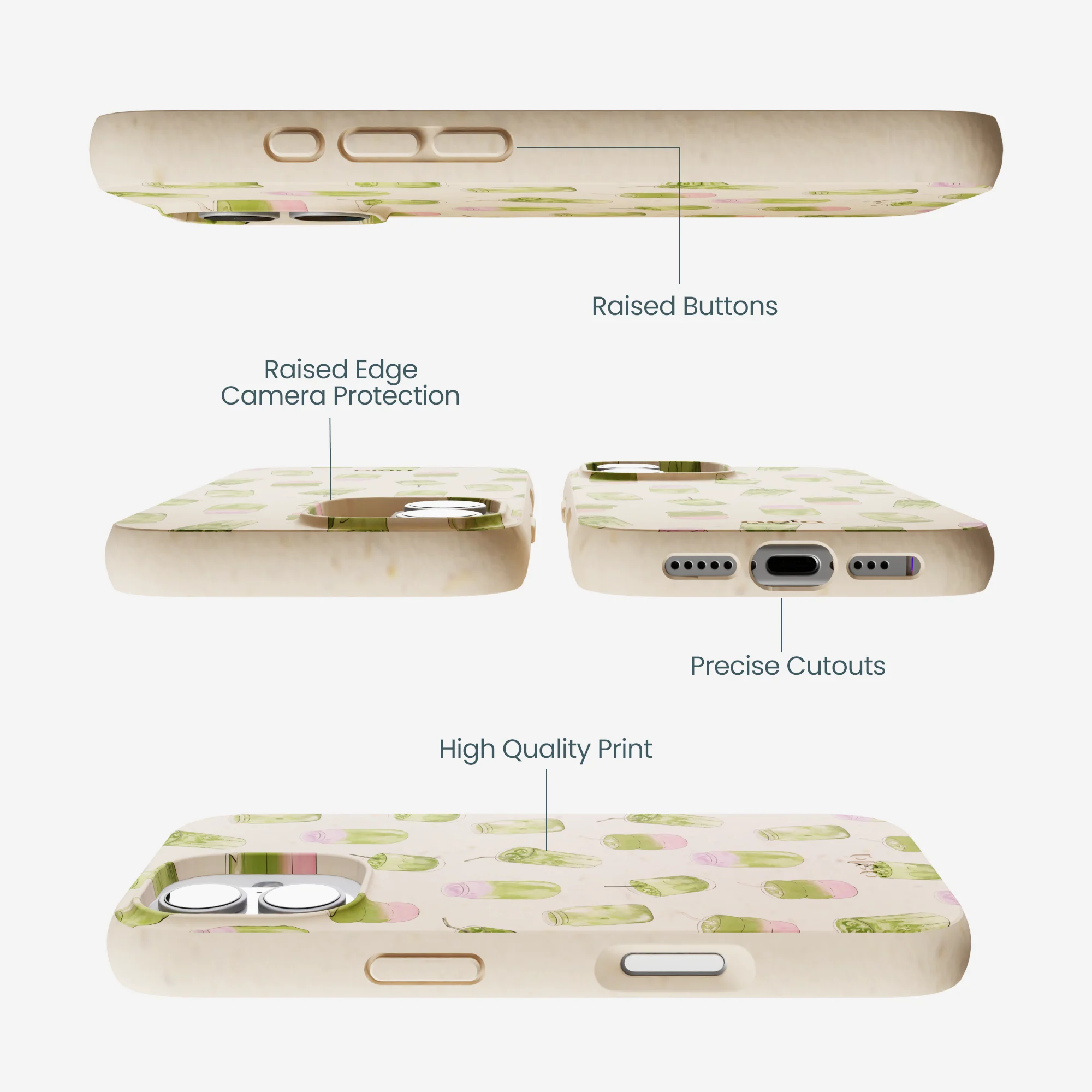 Seashell Matcha Love iPhone 17 Case - Image 2