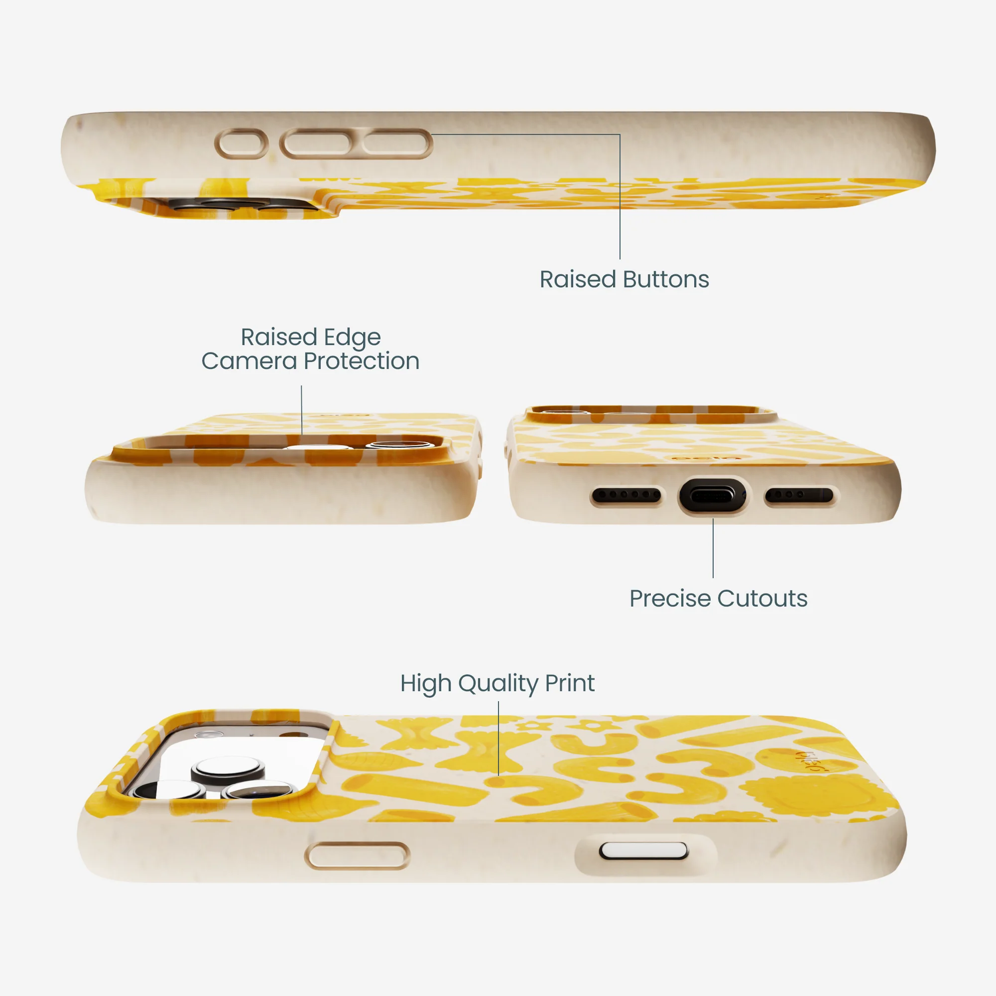 Seashell Noodle Fiesta iPhone 17 Pro Max Case - Image 3