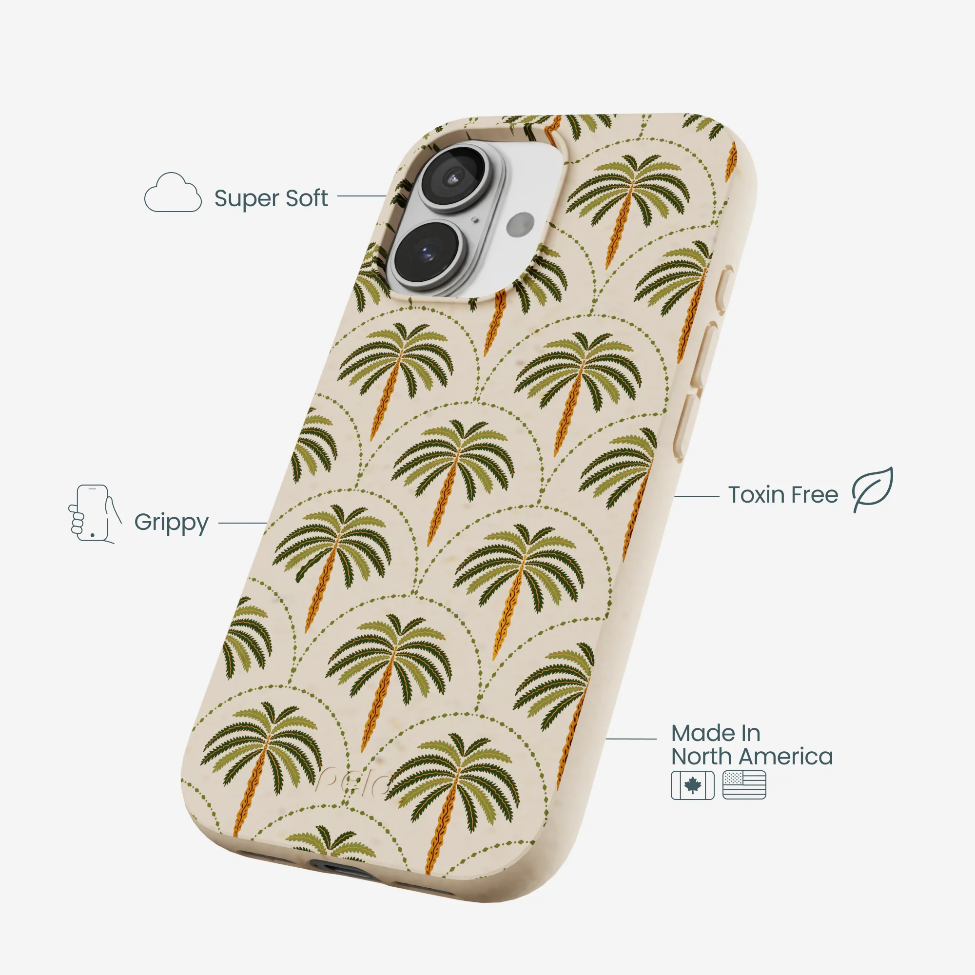 Seashell Palm Reverie iPhone 17 Case - Image 3