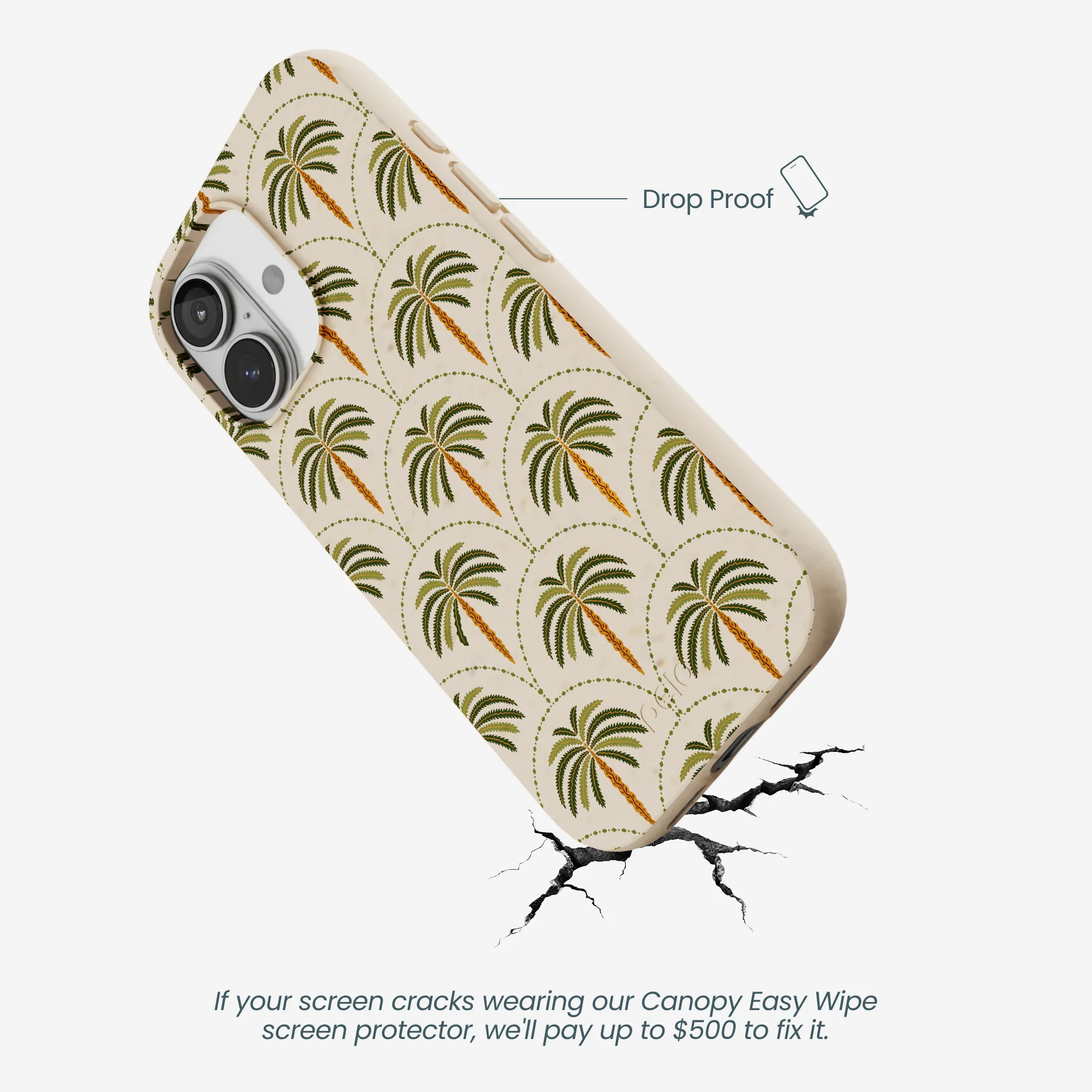 Seashell Palm Reverie iPhone 17 Case - Image 4