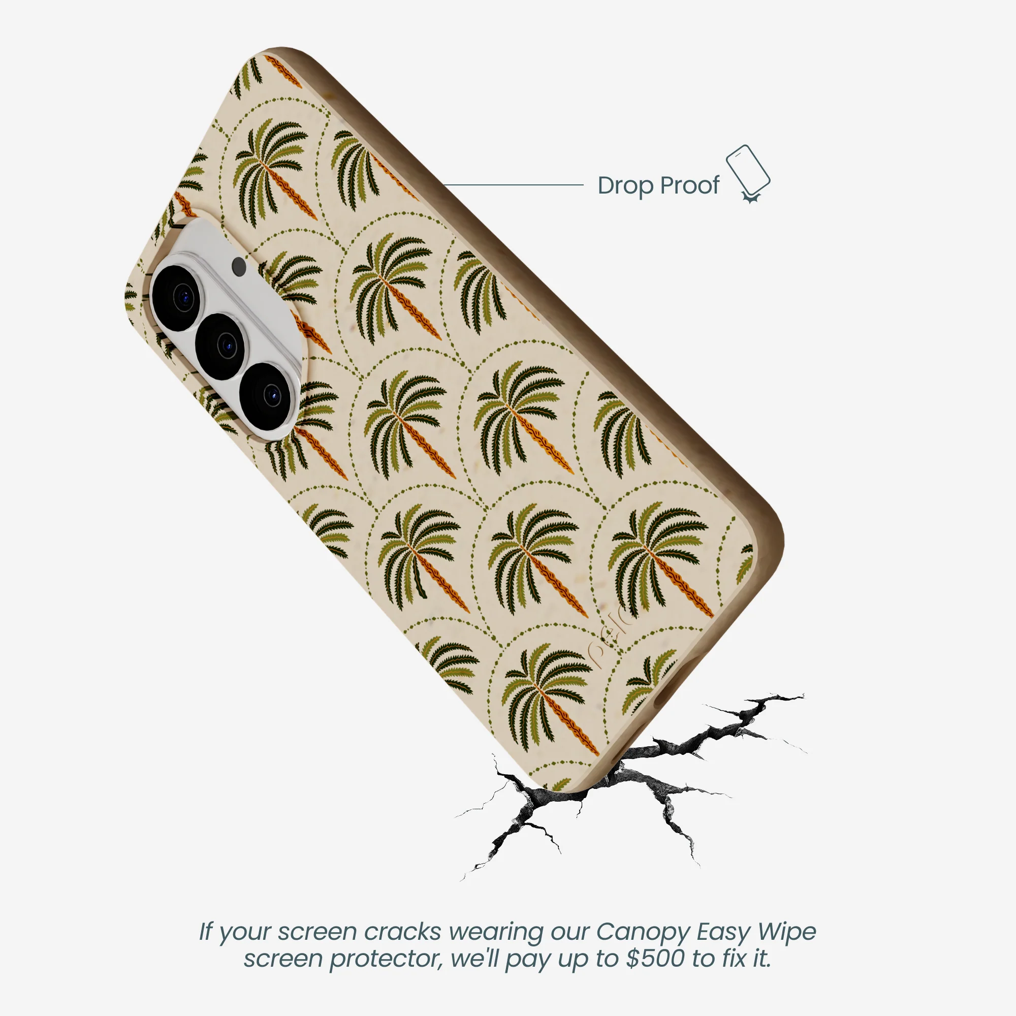 Seashell Palm Reverie Samsung Galaxy S26 Case - Image 5