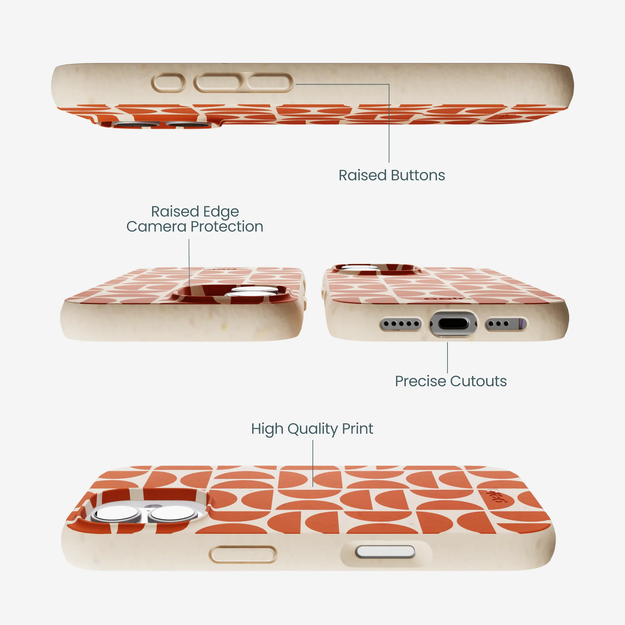 Seashell Paprika Play iPhone 17 Case - Image 2