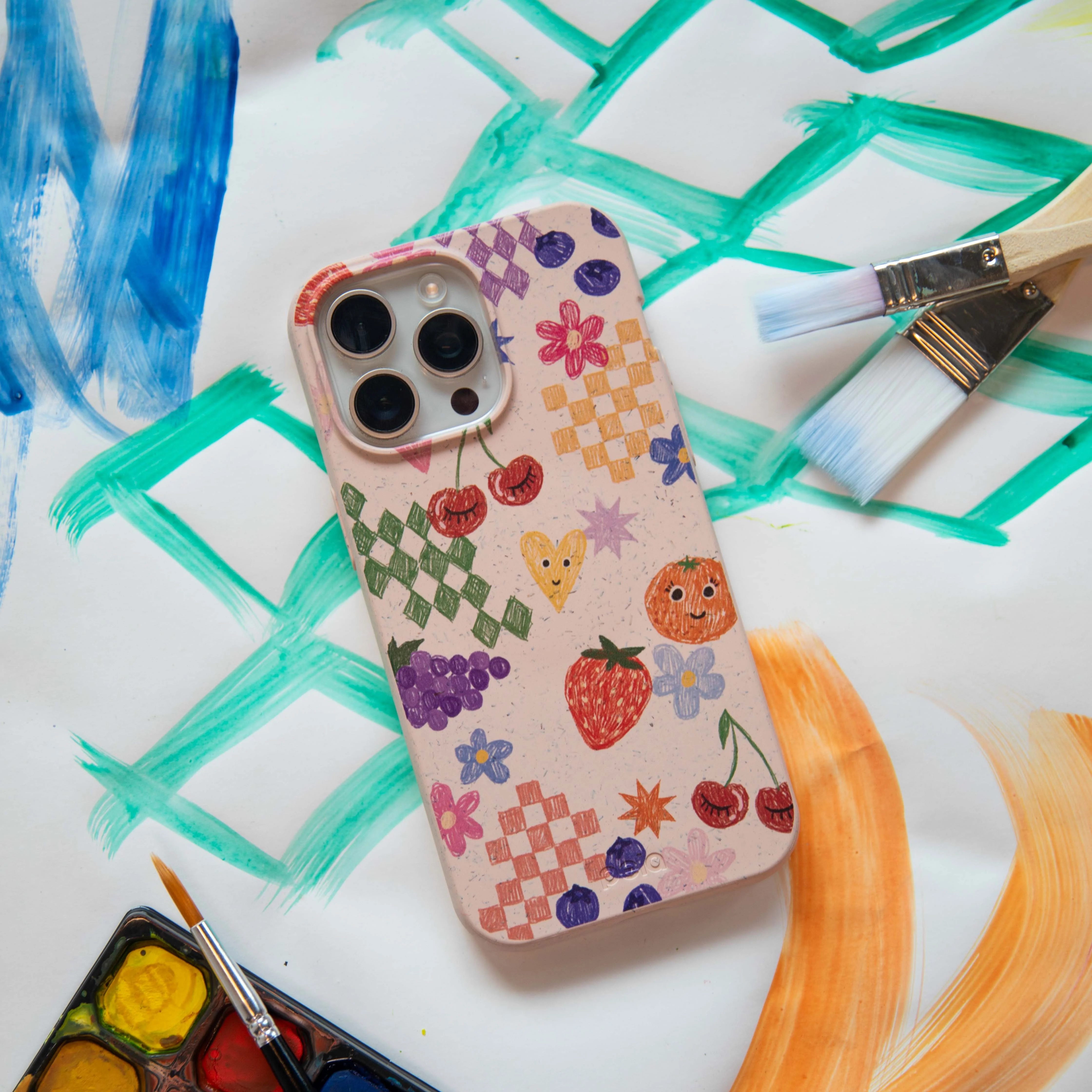Seashell Pencil Doodles Google Pixel 8 Case - Image 2