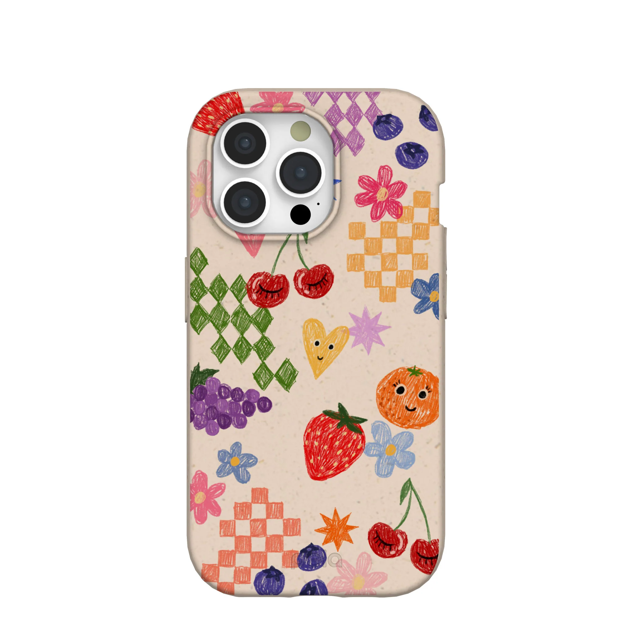 Seashell Pencil Doodles iPhone 15 Pro Case