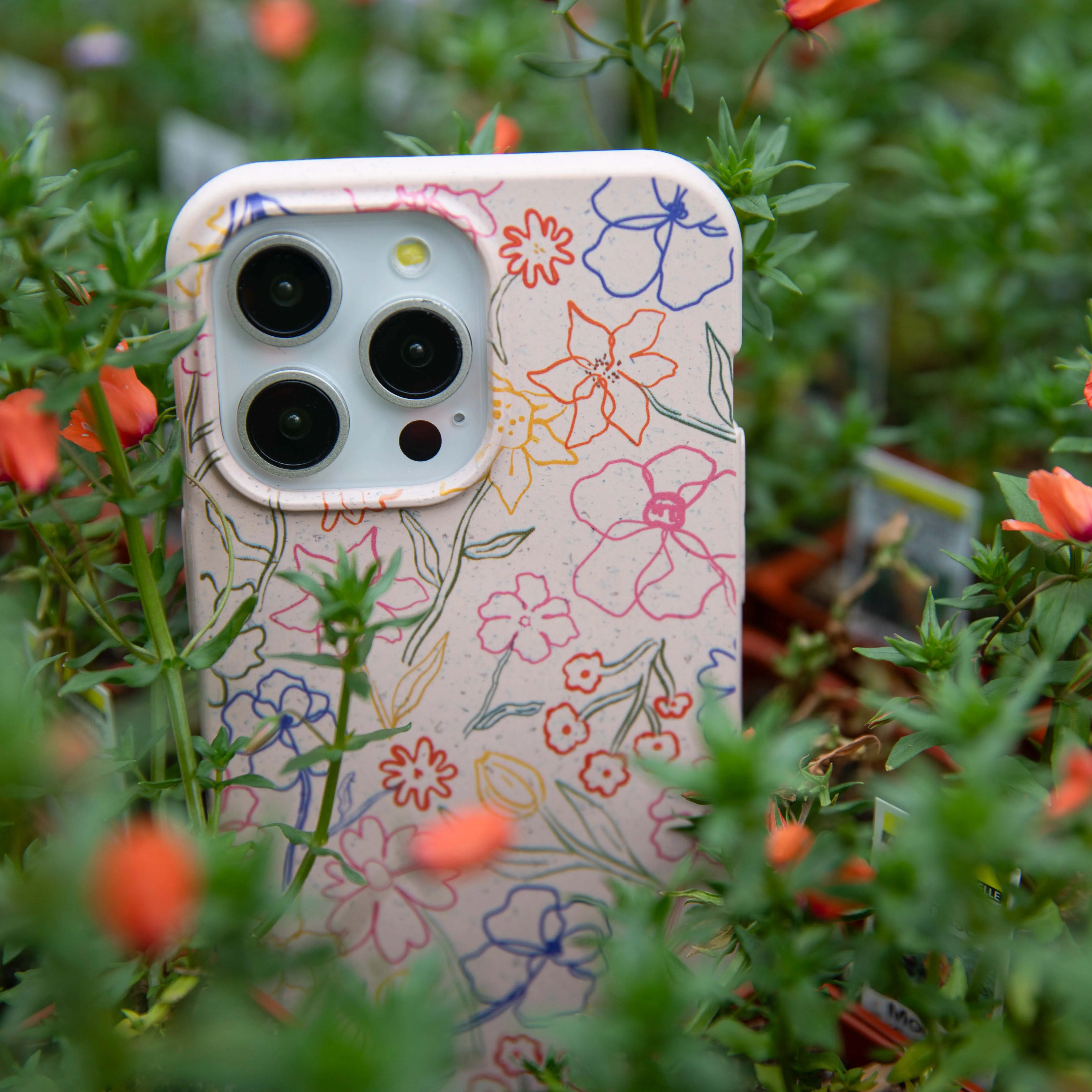 Seashell Petals Sketch iPhone 14 Pro Max Case - Image 5
