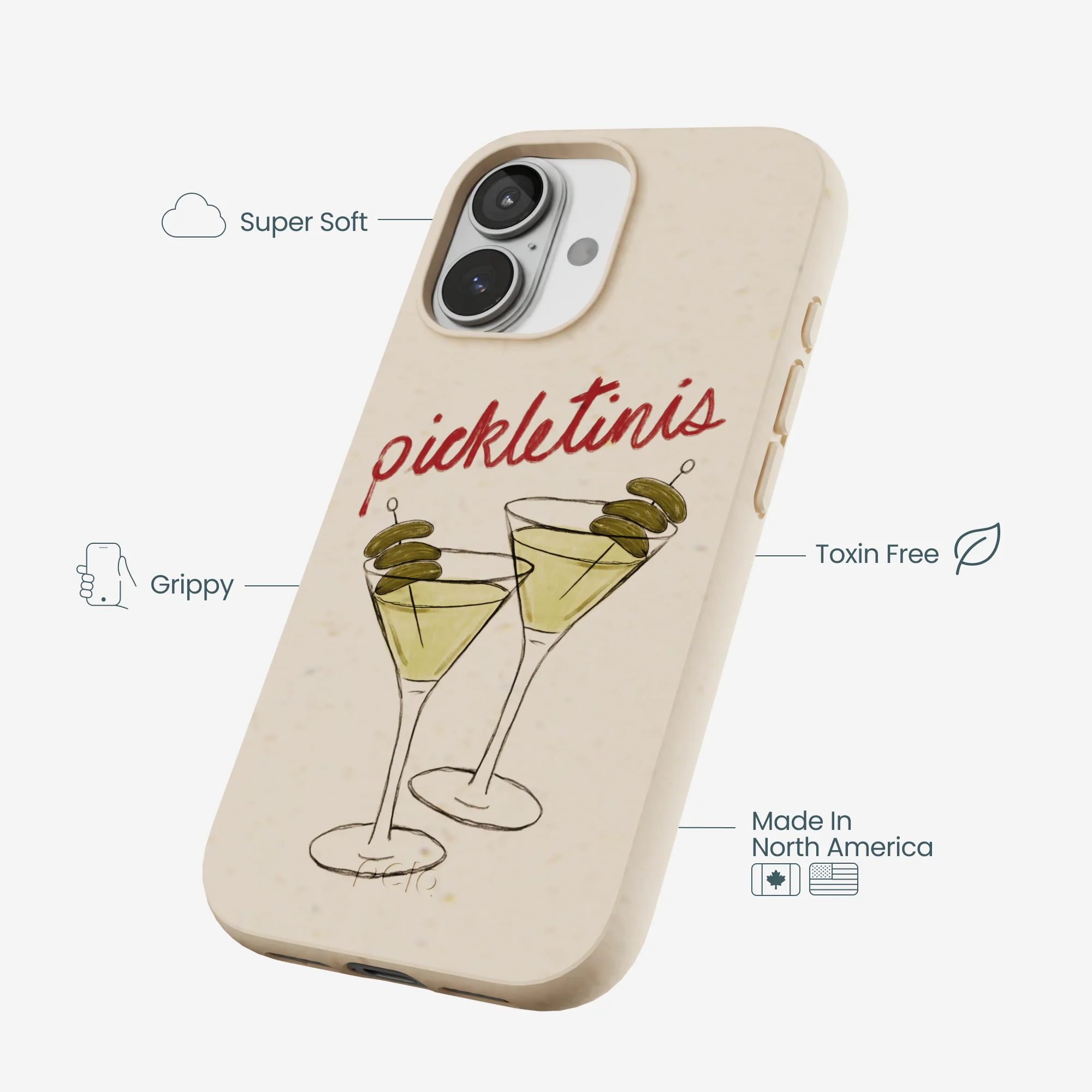 Seashell Pickletinis iPhone 17 Case - Image 3