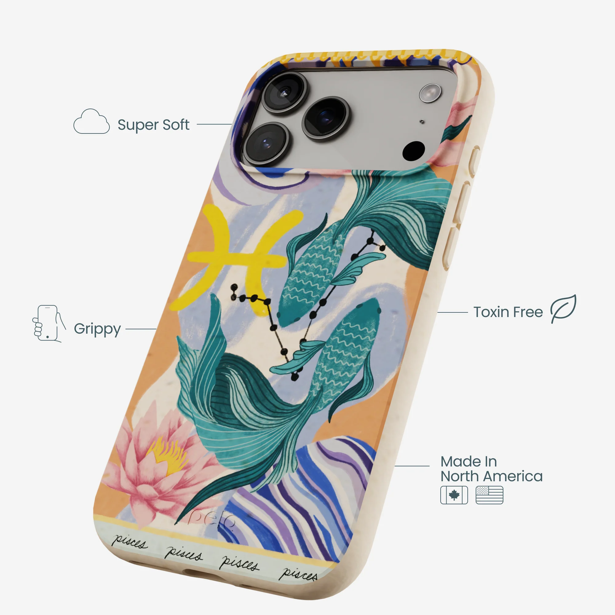 Seashell Pisces Fish iPhone 17 Pro Max Case - Image 3