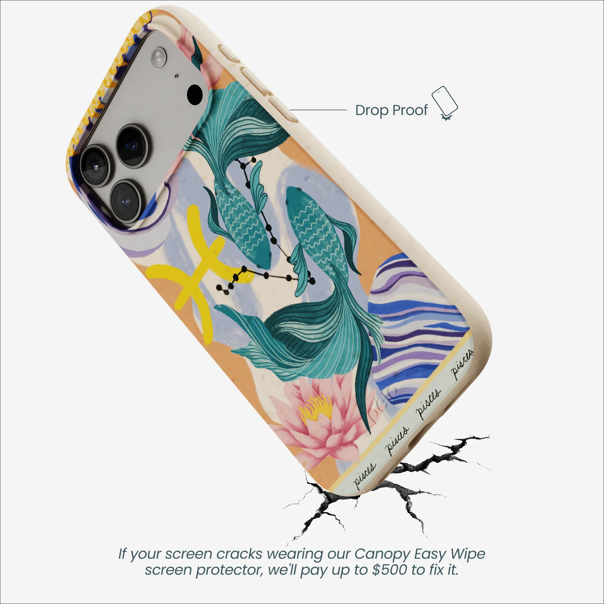 Seashell Pisces Fish iPhone 17 Pro Max Case - Image 4