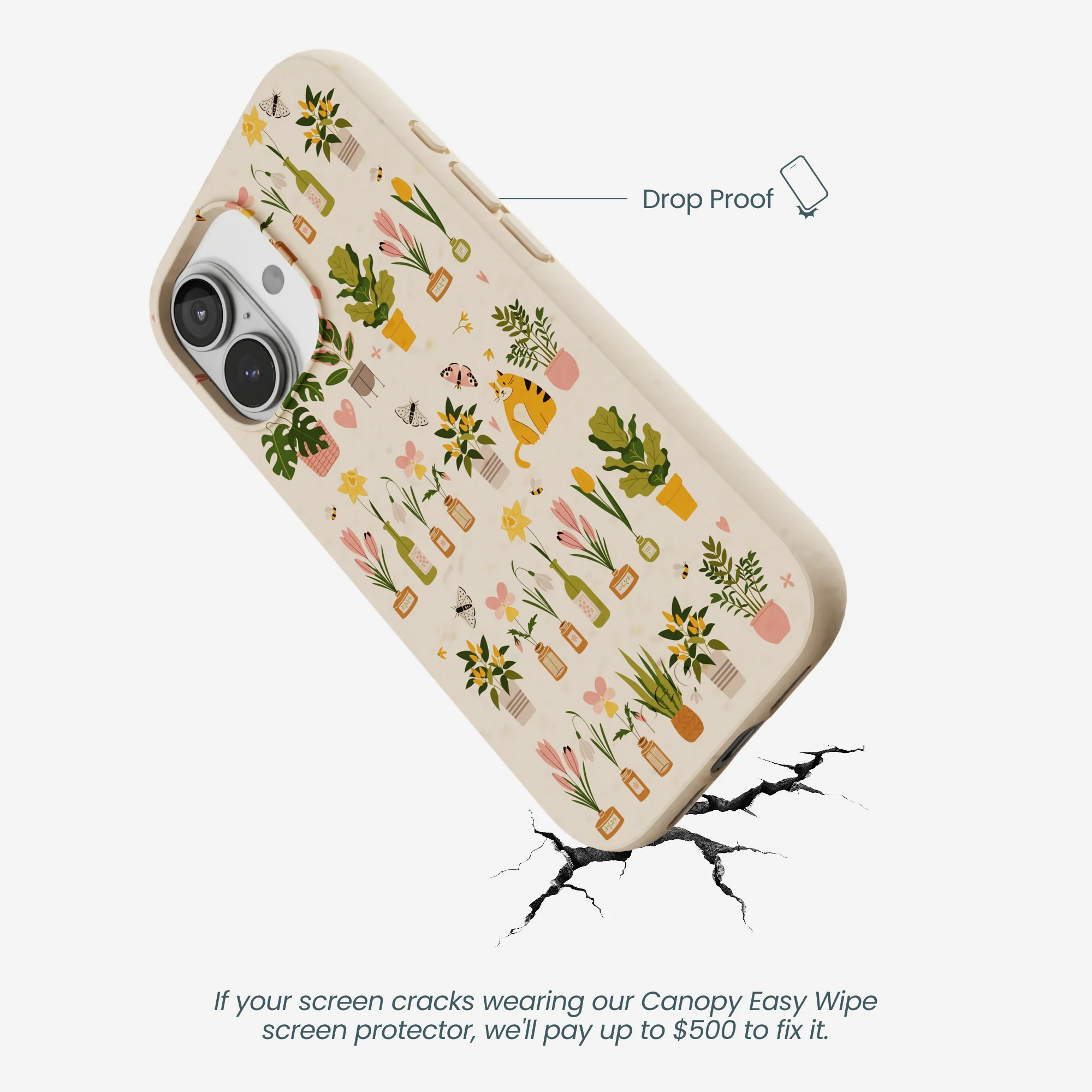 Seashell Plants and Blooms iPhone 17 Case - Image 4