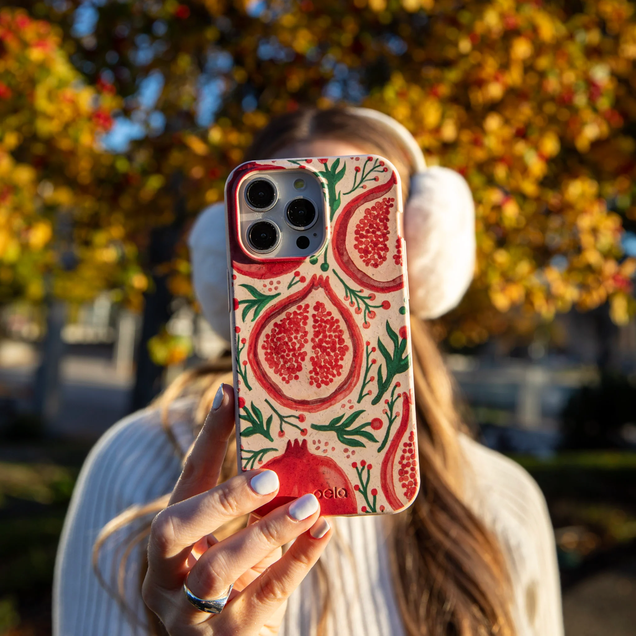 Seashell Pomegranate Cheer Google Pixel 8 Case - Image 7