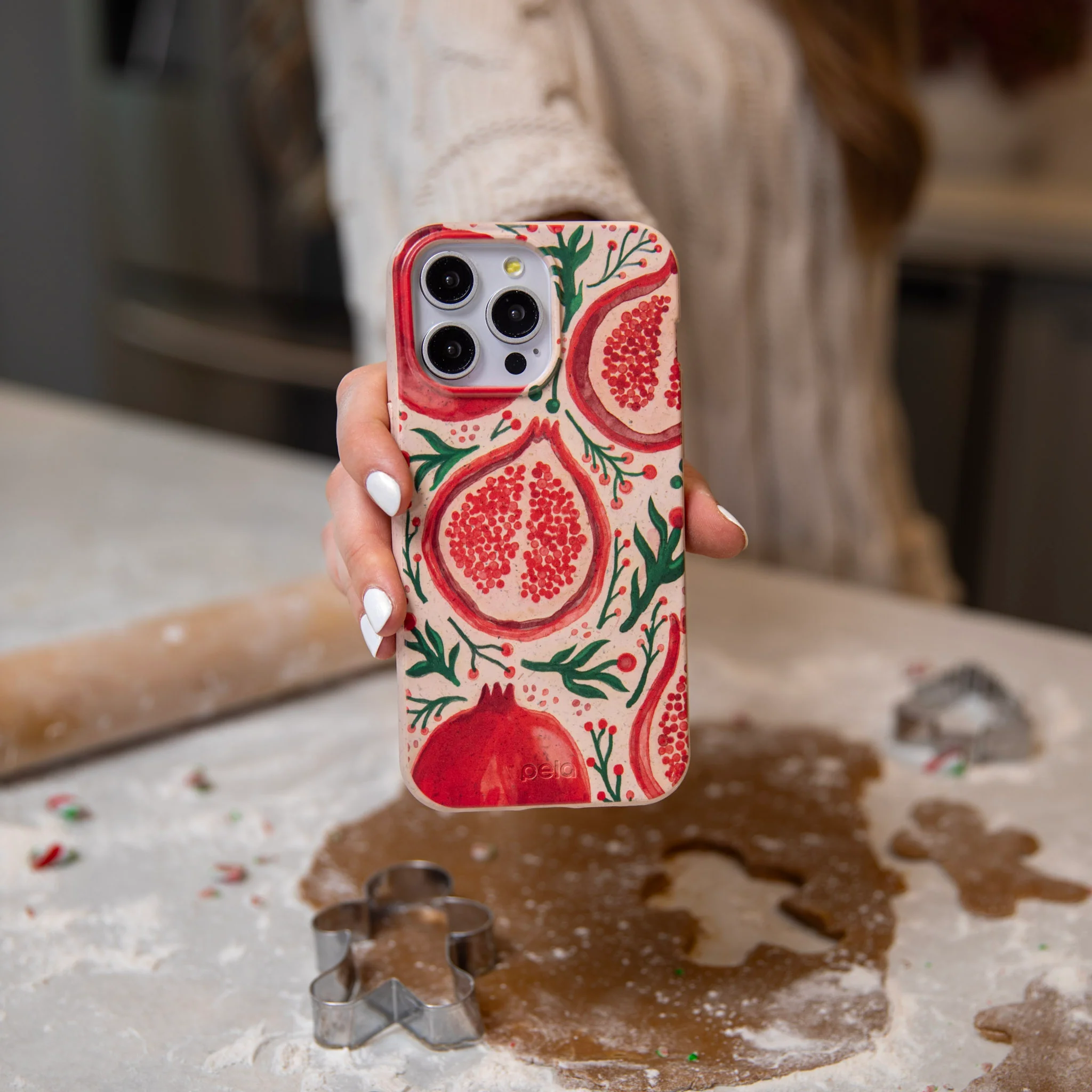 Seashell Pomegranate Cheer iPhone 14 Pro Max Case - Image 6