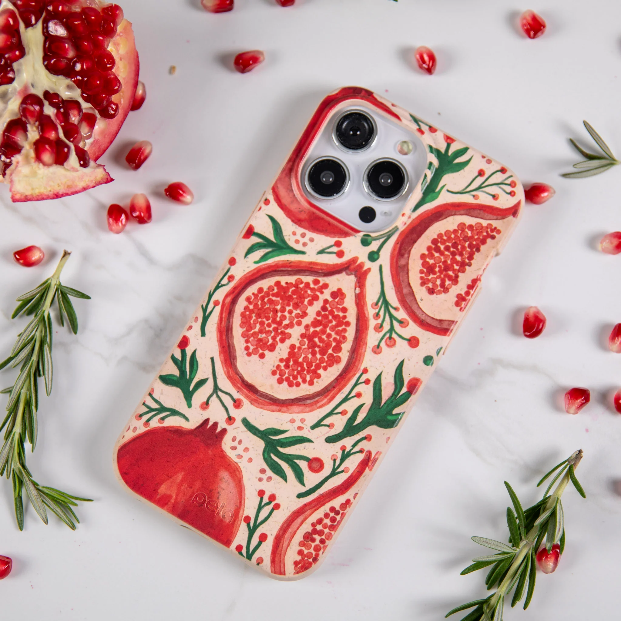 Seashell Pomegranate Cheer Samsung Galaxy S25 Case - Image 7