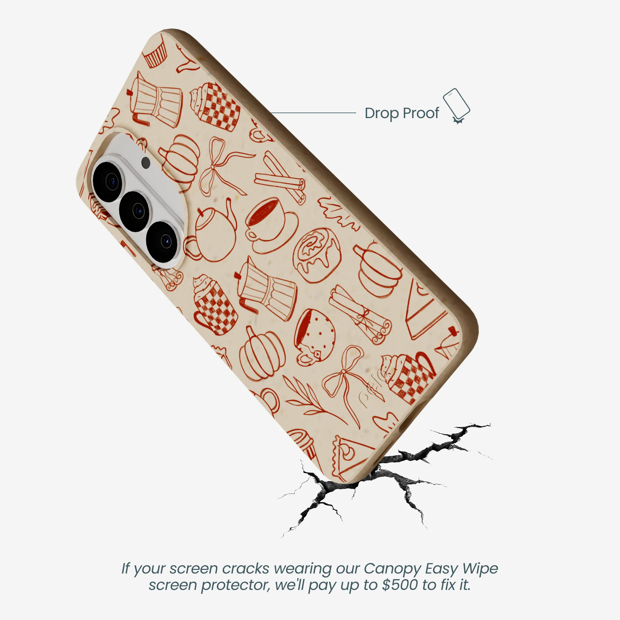 Seashell Pumpkin Spice Samsung Galaxy S26 Case - Image 5