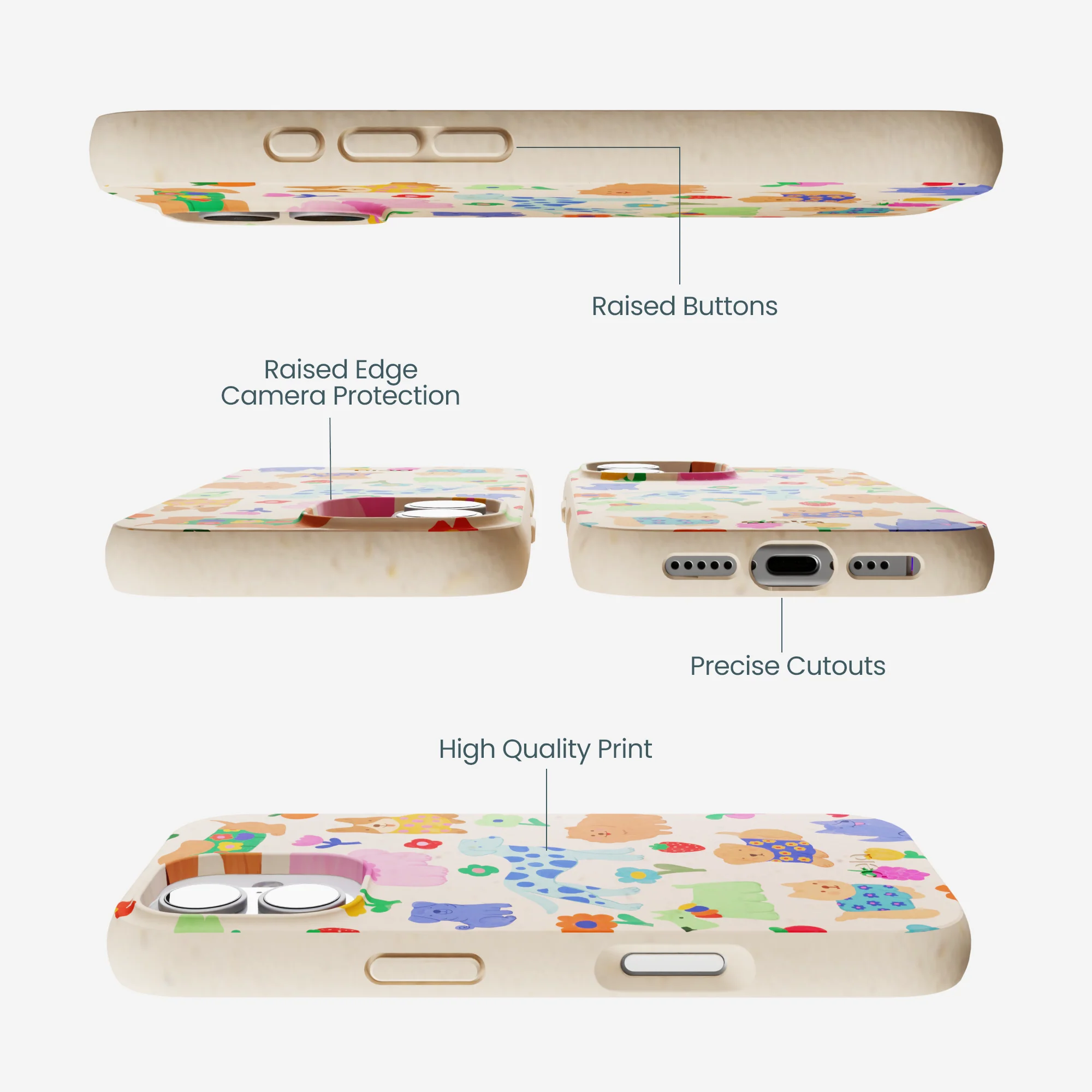 Seashell Pup Bloom iPhone 17 Case - Image 2