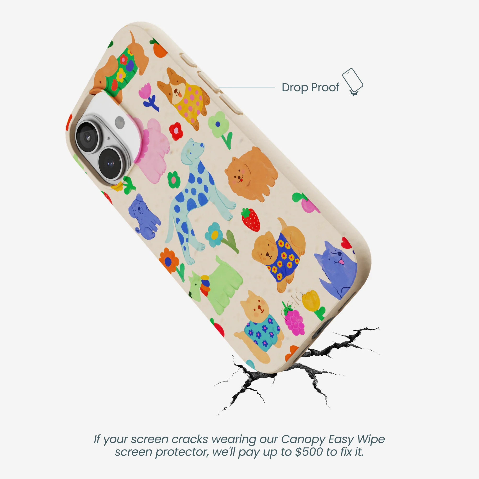 Seashell Pup Bloom iPhone 17 Case - Image 4