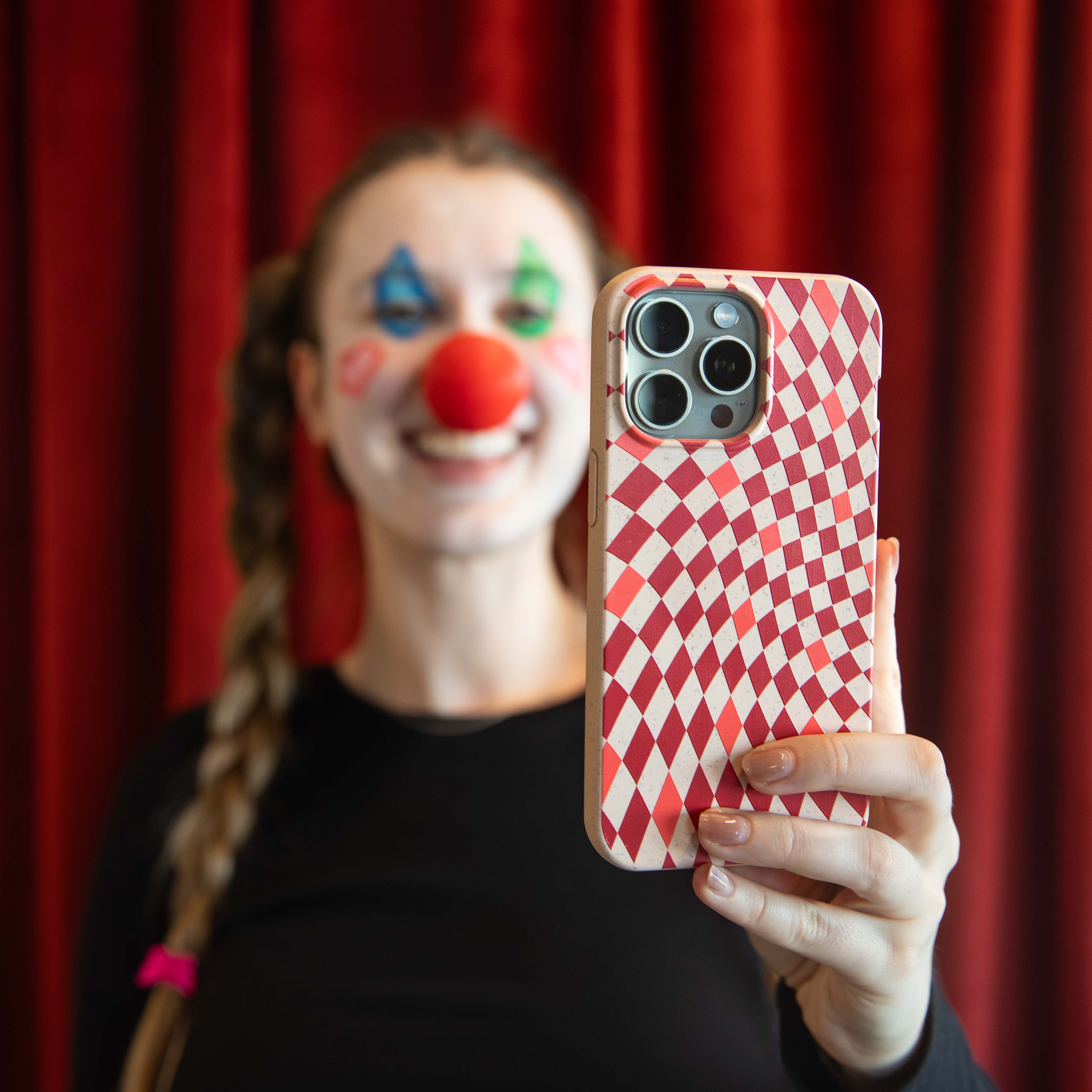Seashell Red Checks iPhone XR Case - Image 5