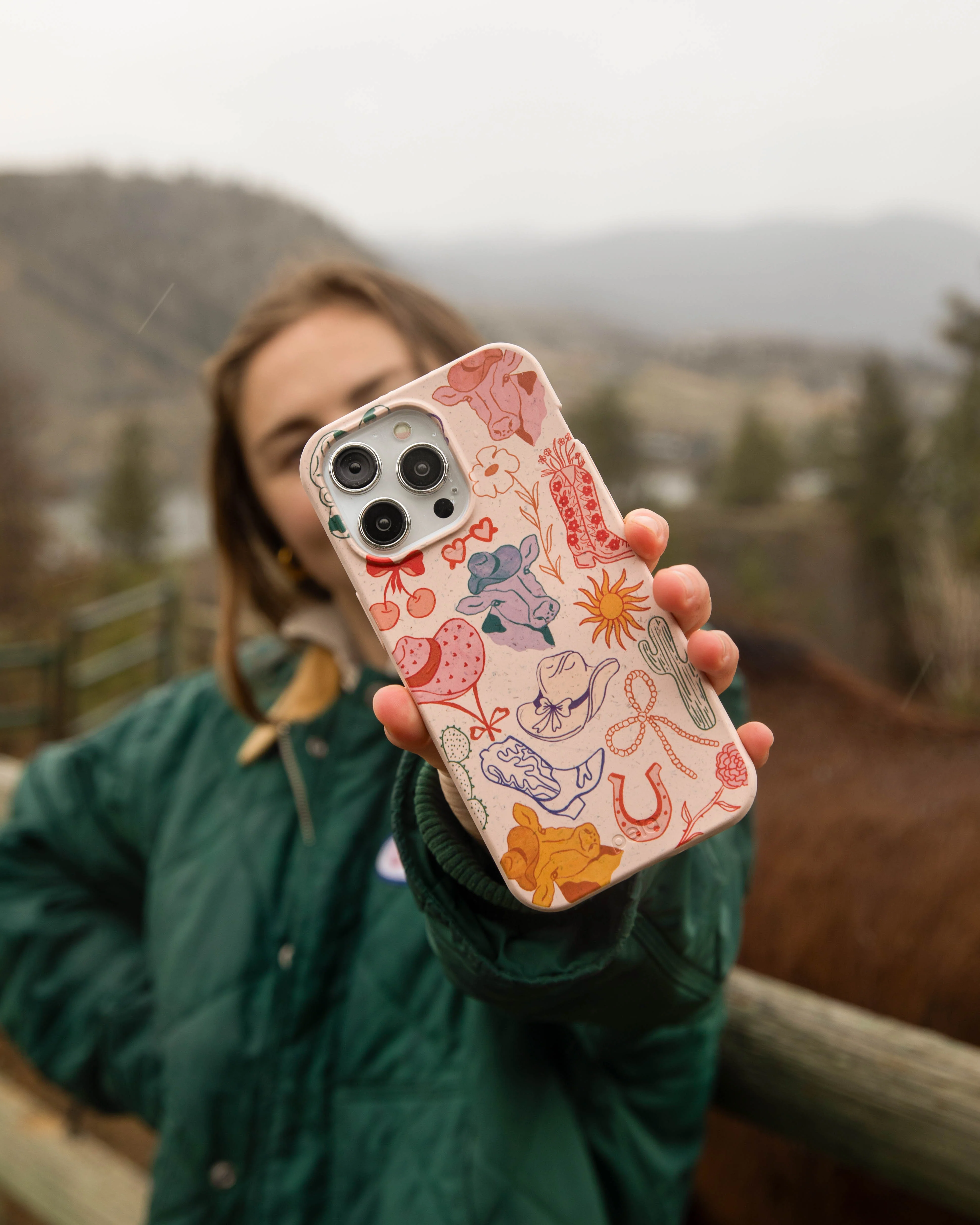 Seashell Retro Rodeo Google Pixel 8a Case - Image 2