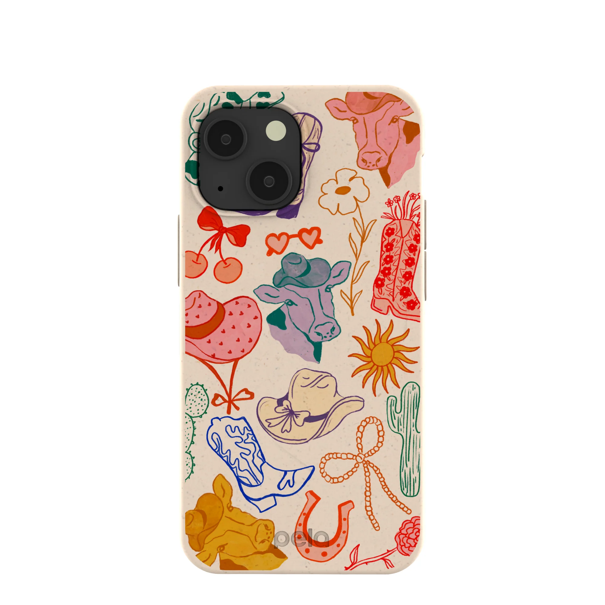 Seashell Retro Rodeo iPhone 13 Mini Case